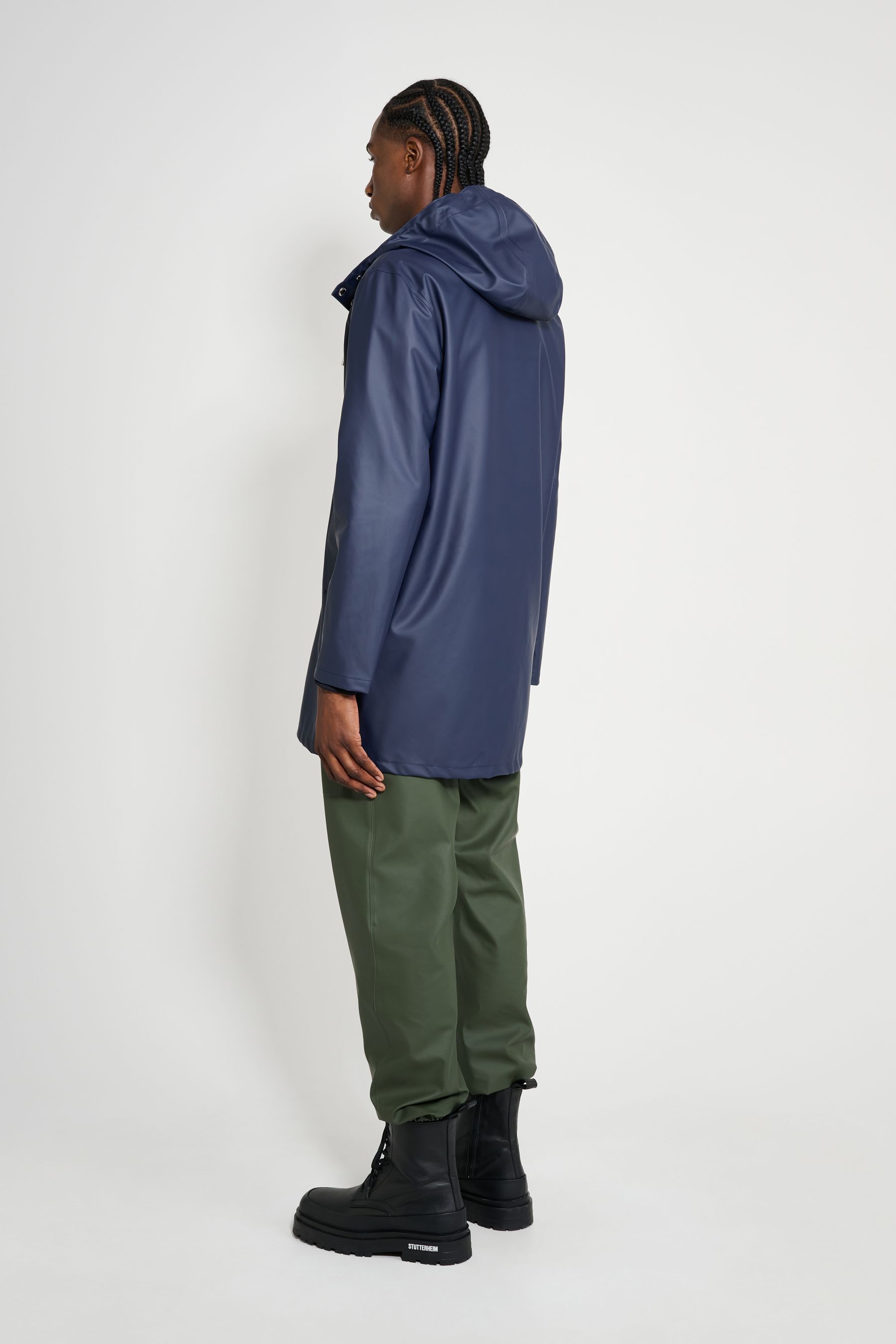 stutterheim stockholm lightweight raincoat navy men jackets raincoats