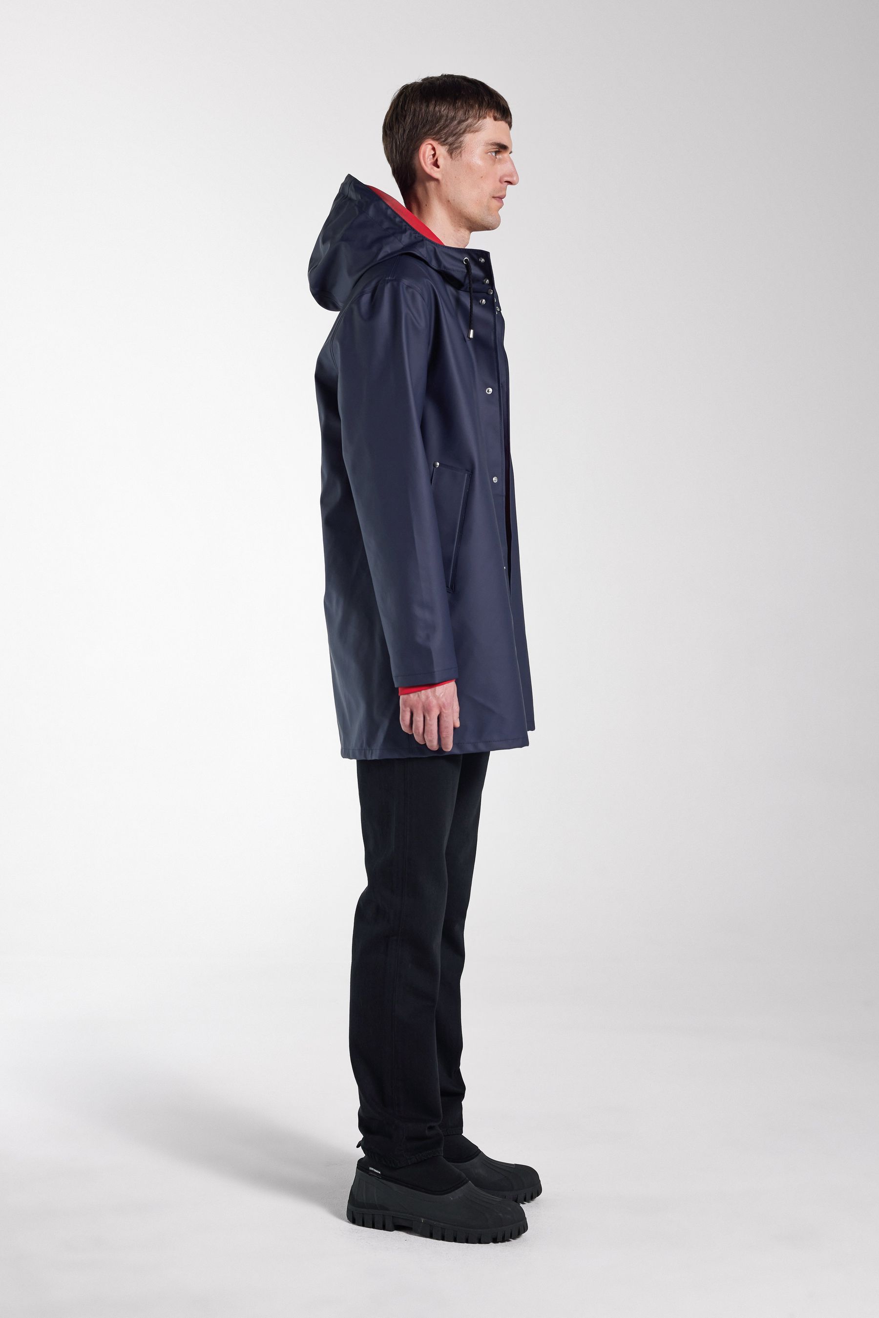 stutterheim stockholm lightweight raincoat navy men jackets raincoats