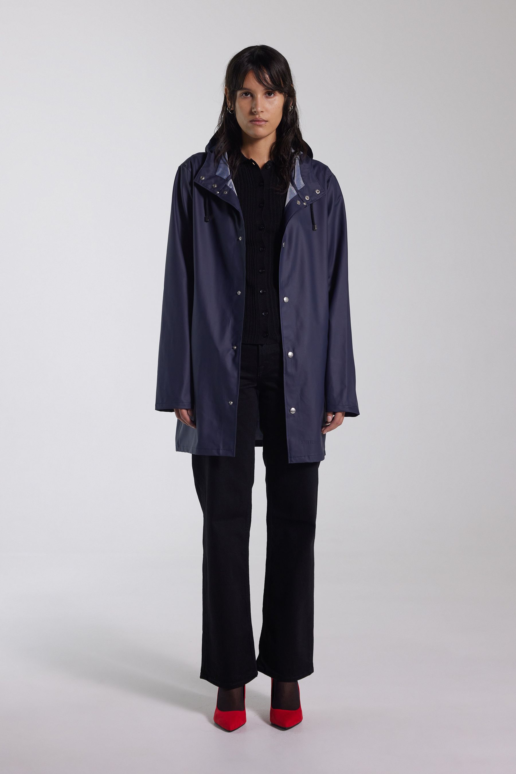 stutterheim stockholm lightweight raincoat navy men jackets raincoats