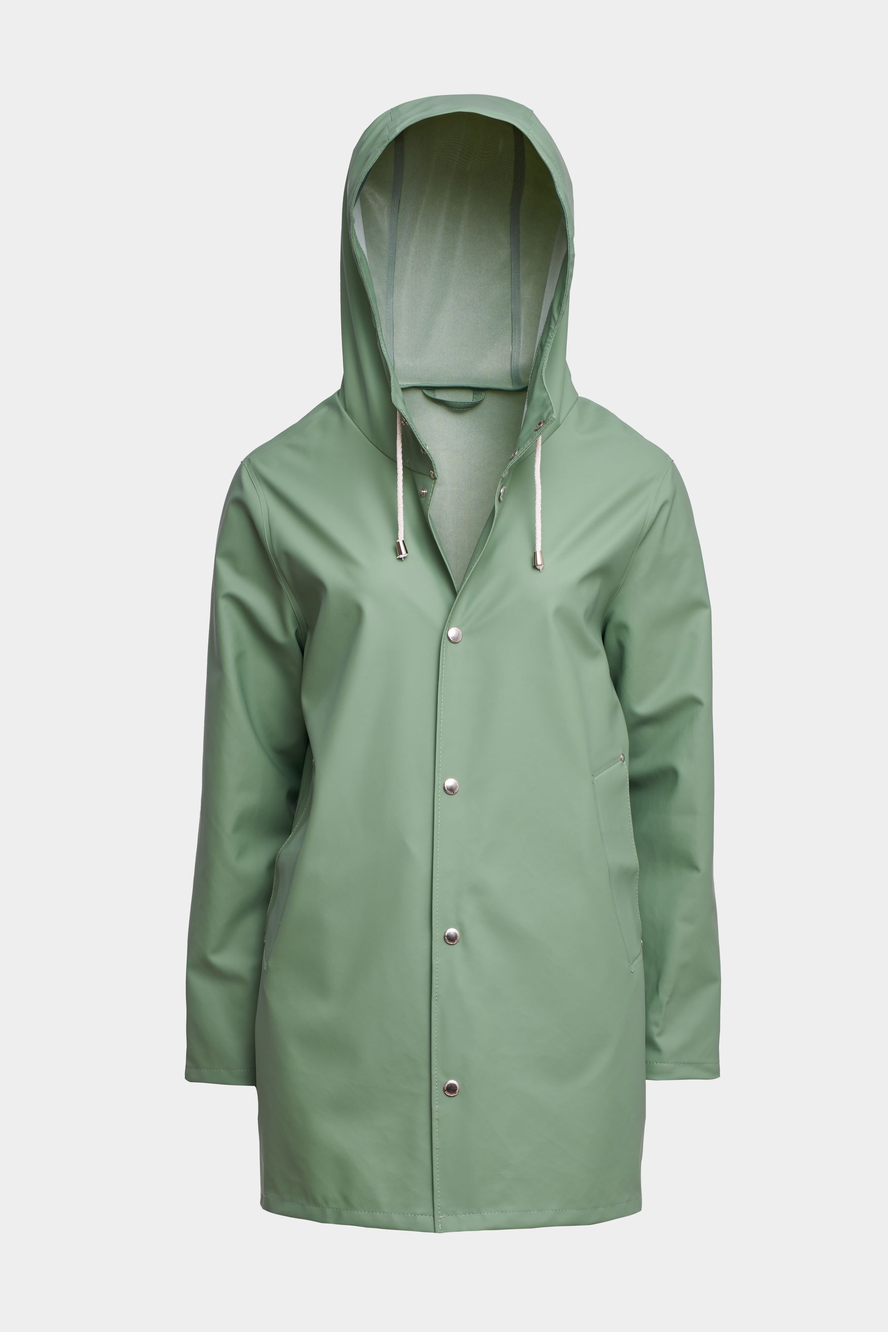 stutterheim stockholm lightweight raincoat loden green women jackets raincoats