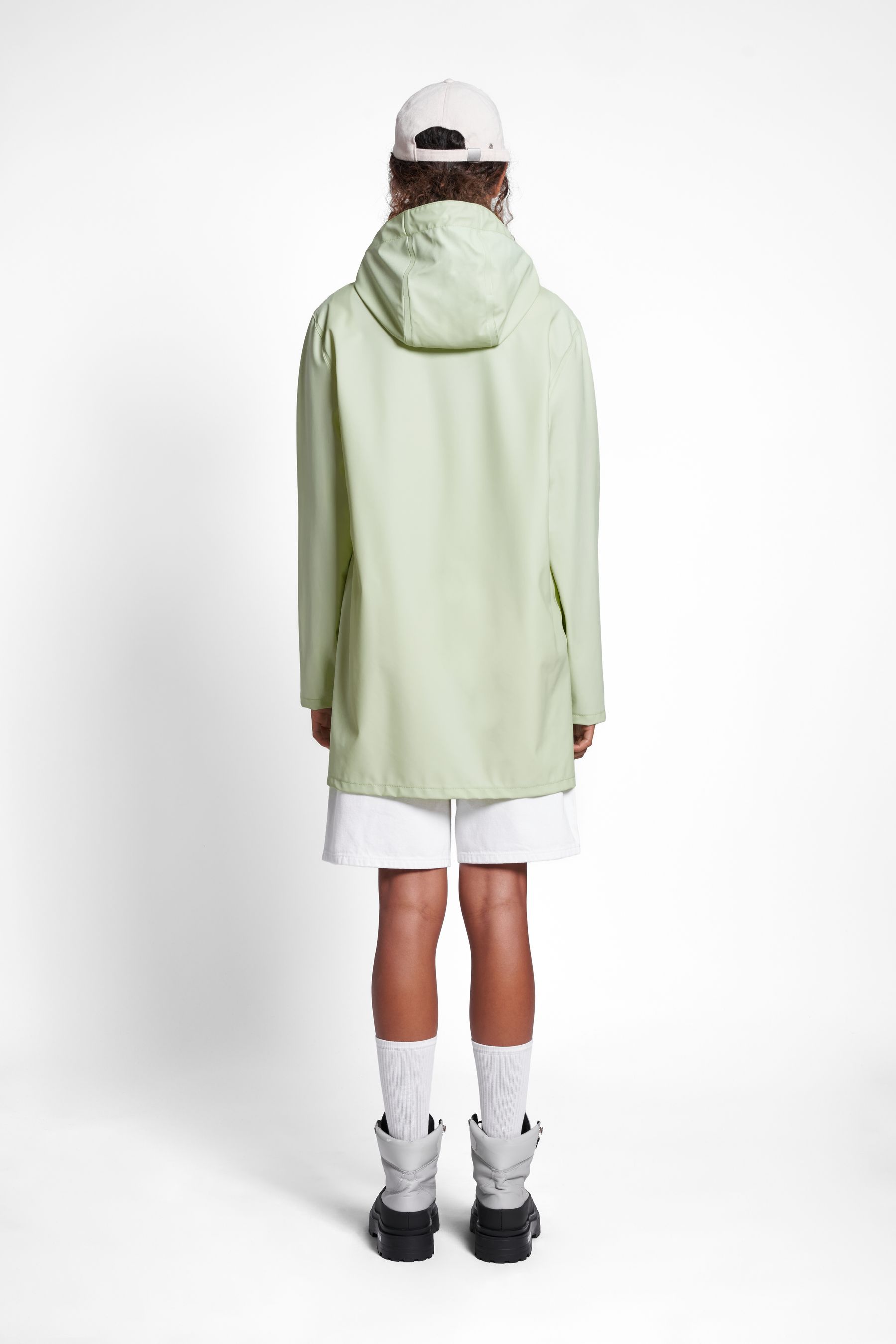 stutterheim stockholm lightweight raincoat seafoam green women jackets raincoats