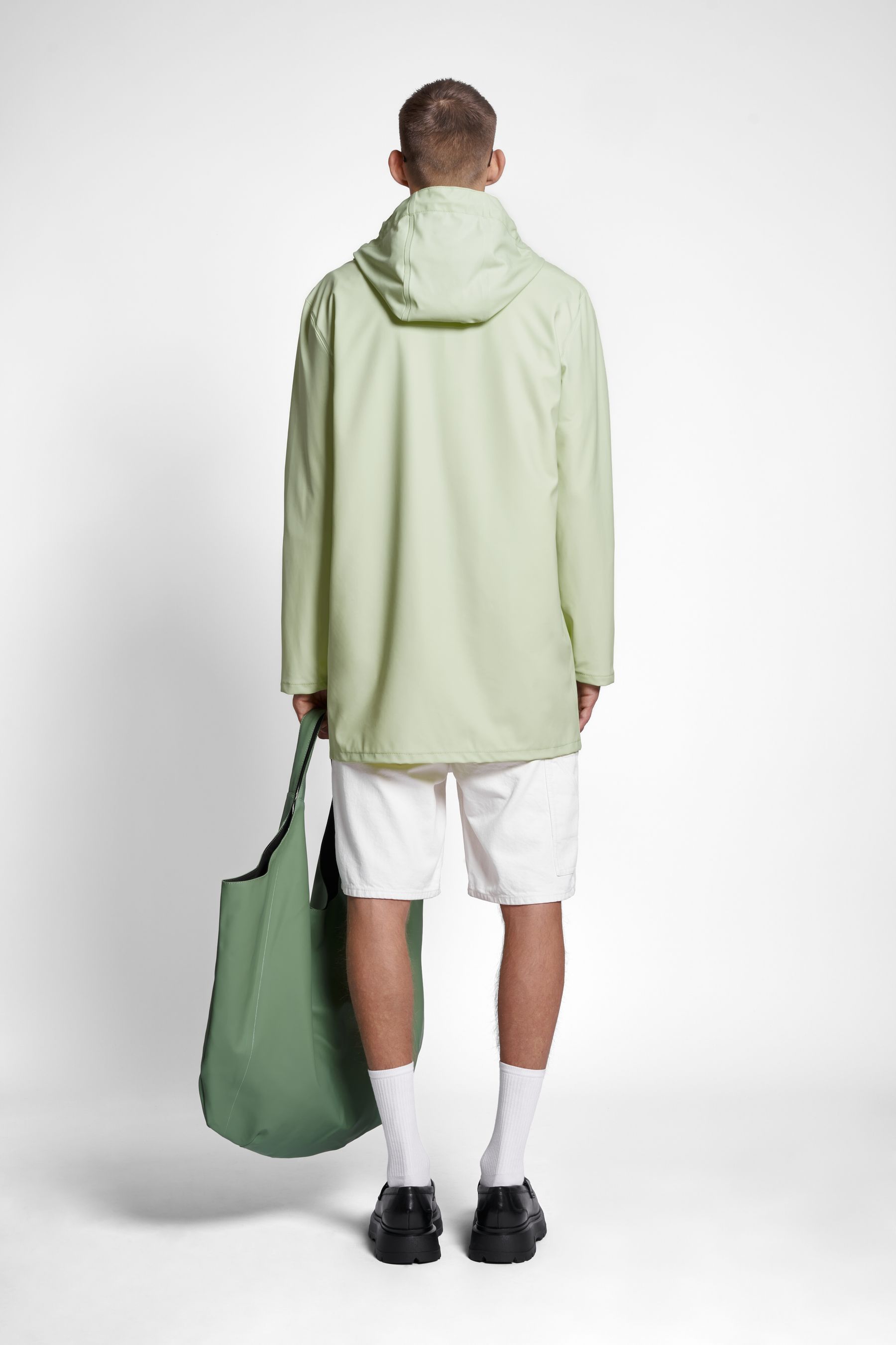 stutterheim stockholm lightweight raincoat seafoam green women jackets raincoats