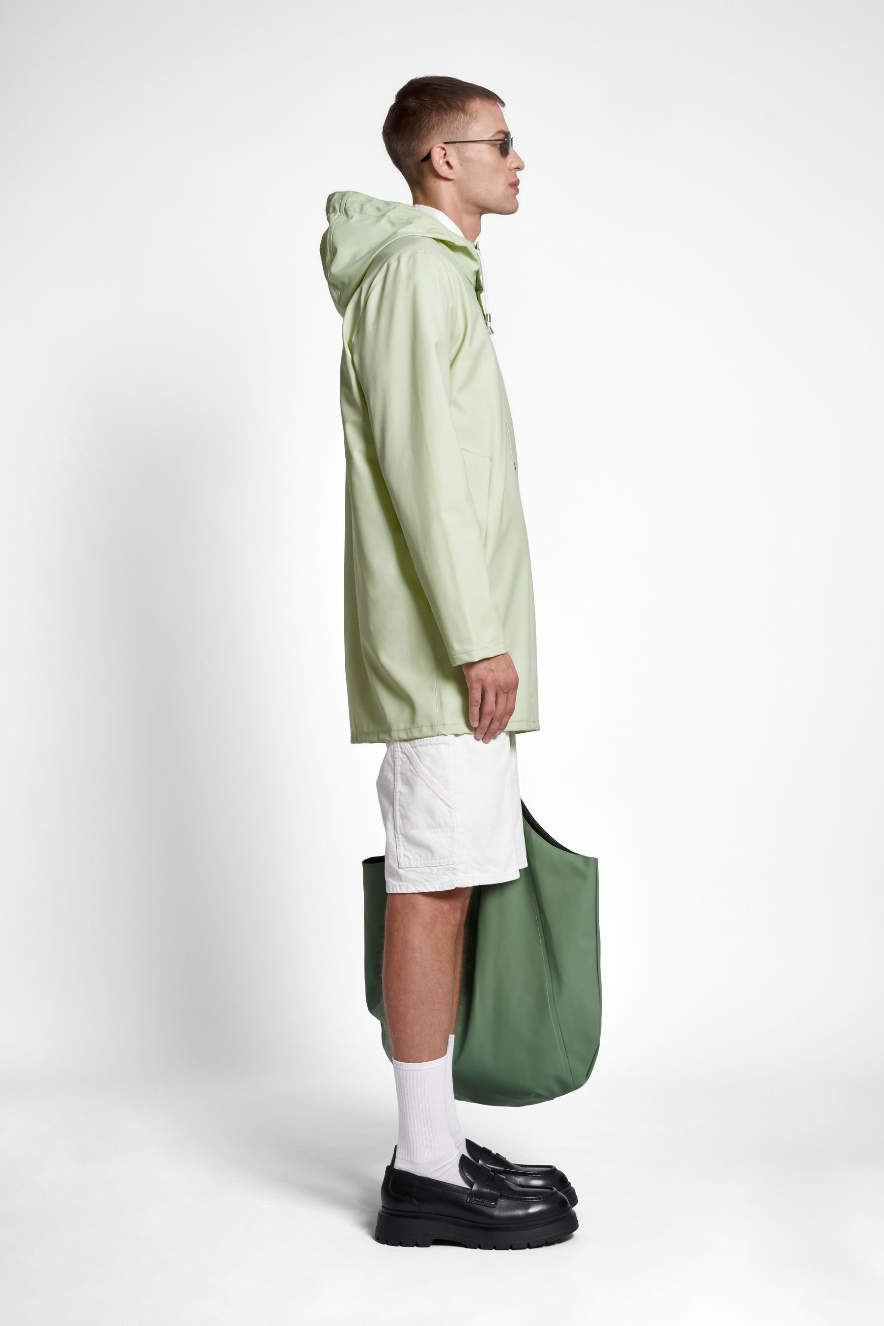 stutterheim stockholm lightweight raincoat seafoam green women jackets raincoats