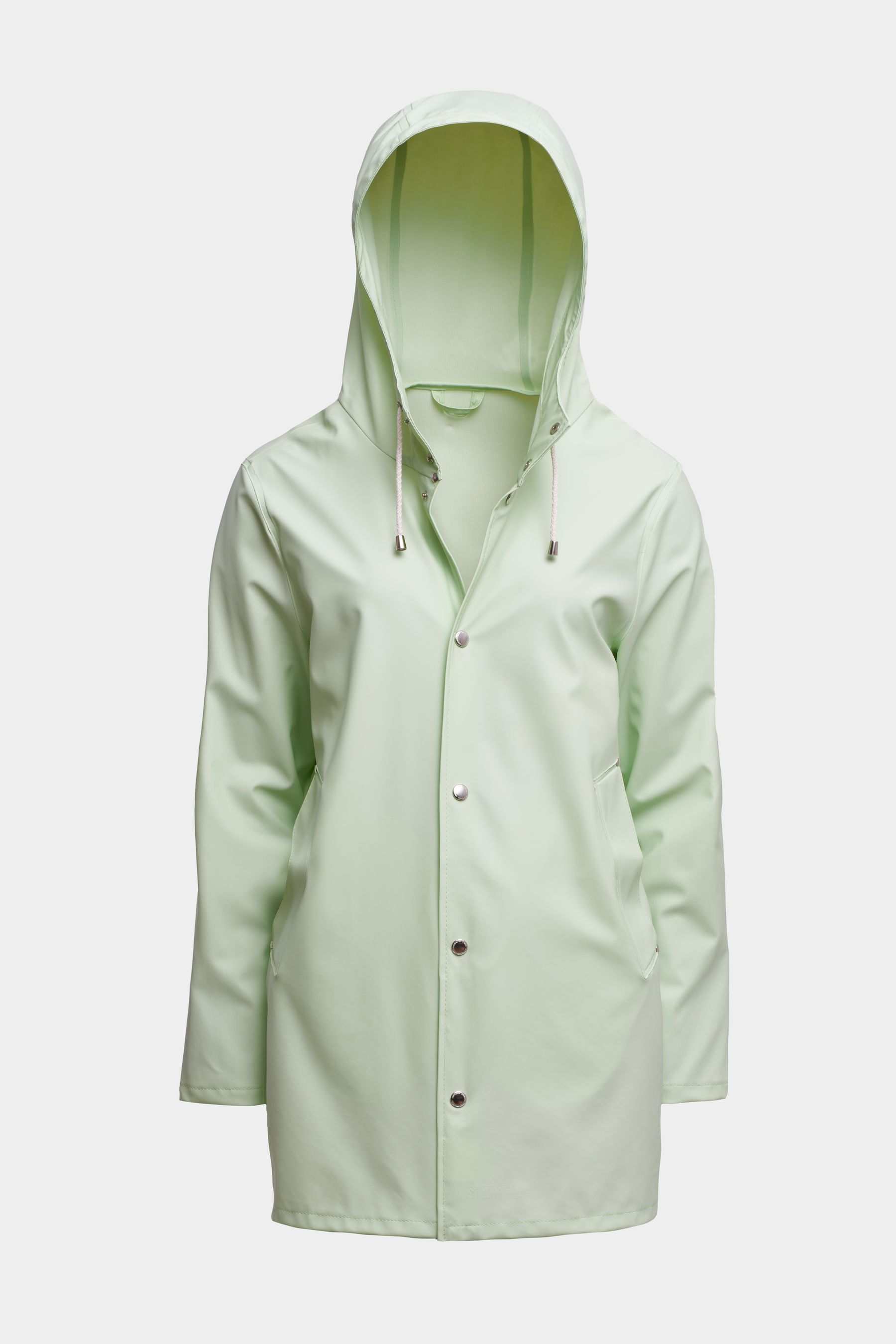 stutterheim stockholm lightweight raincoat seafoam green women jackets raincoats