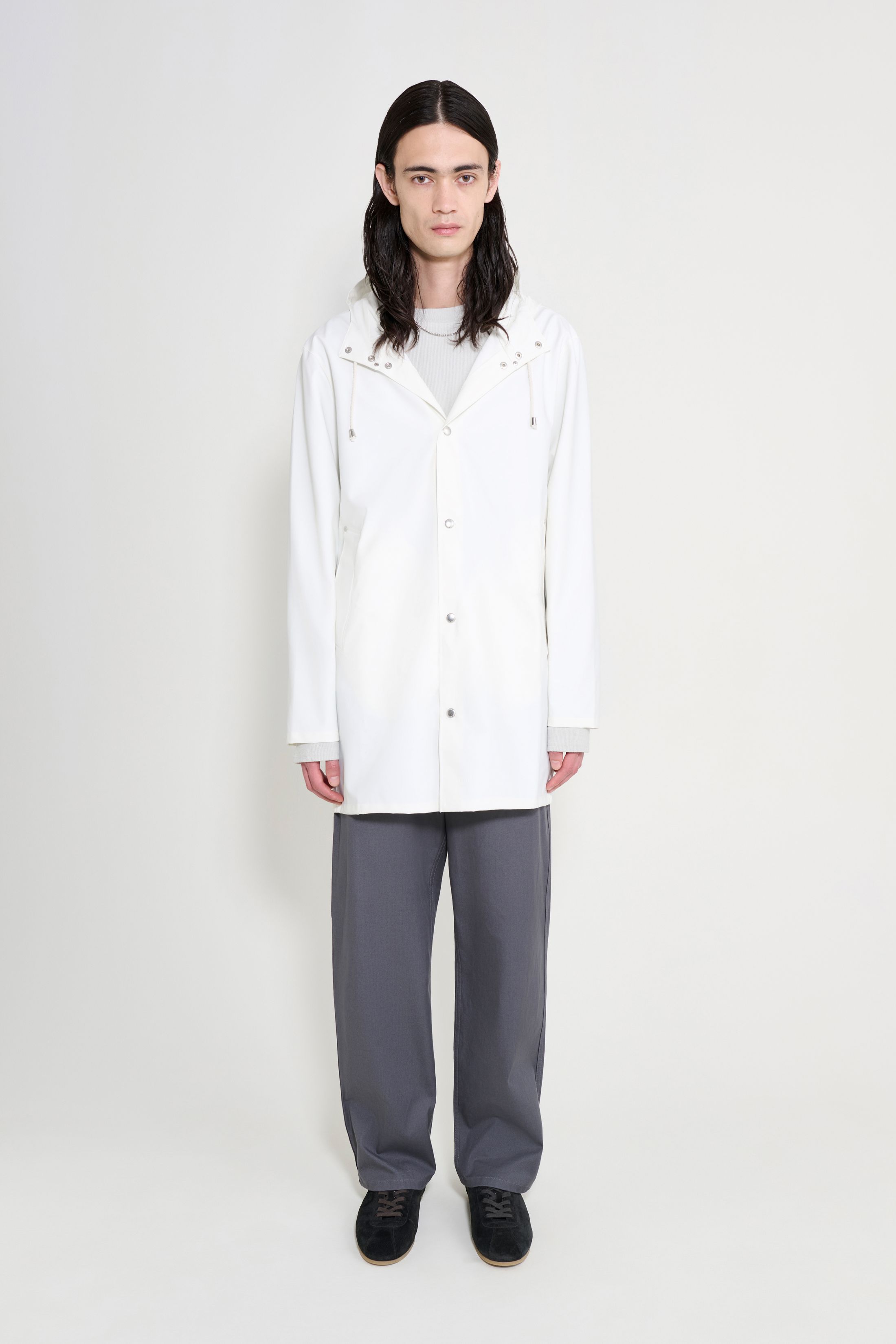 stutterheim stockholm lightweight white men jackets raincoats