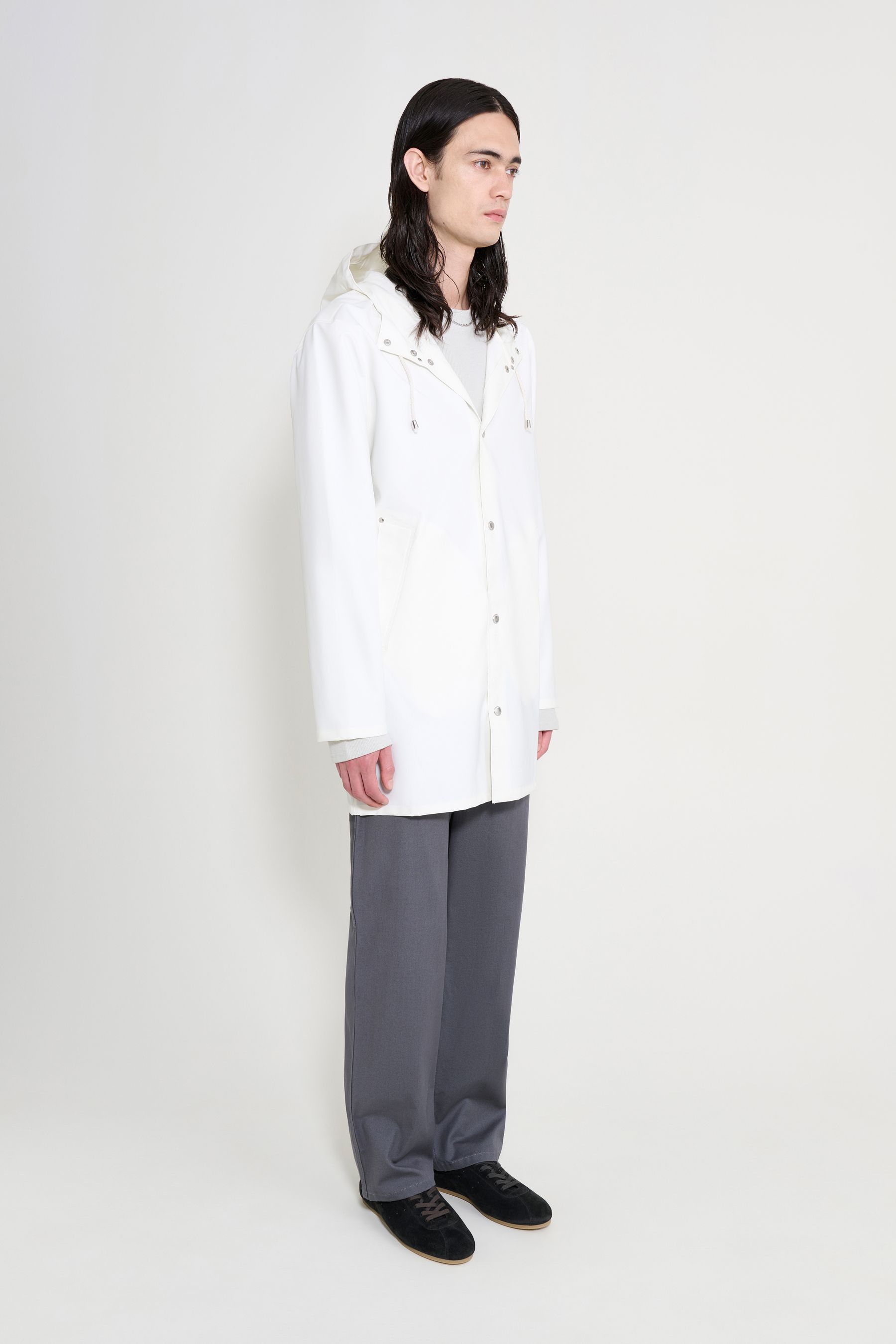stutterheim stockholm lightweight white men jackets raincoats