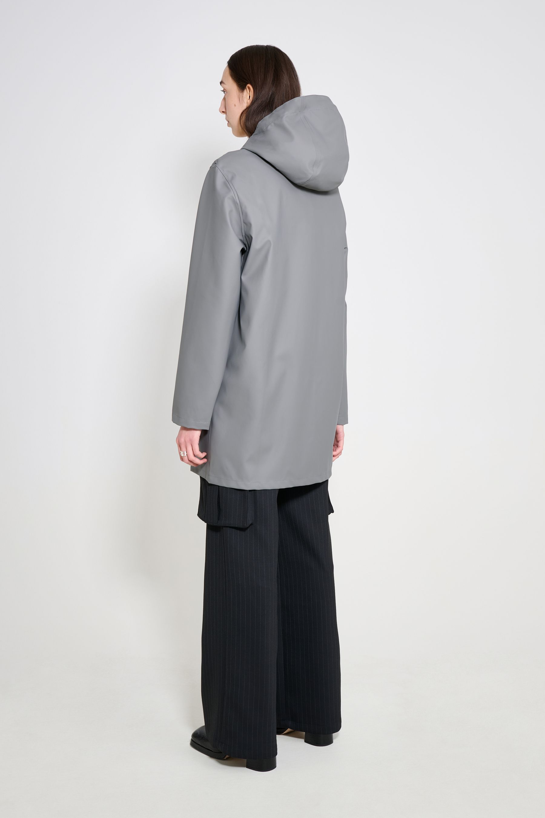 stutterheim stockholm lightweight raincoat grey women jackets raincoats