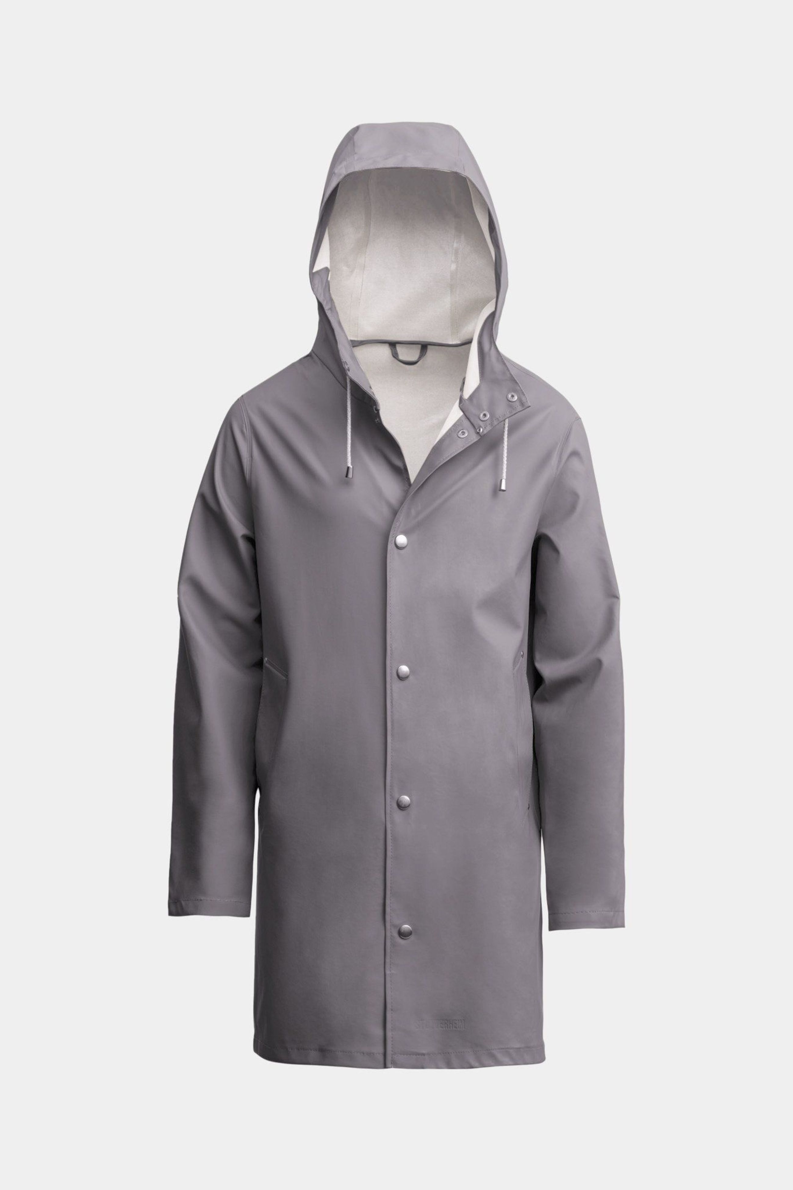 stutterheim stockholm lightweight raincoat grey women jackets raincoats