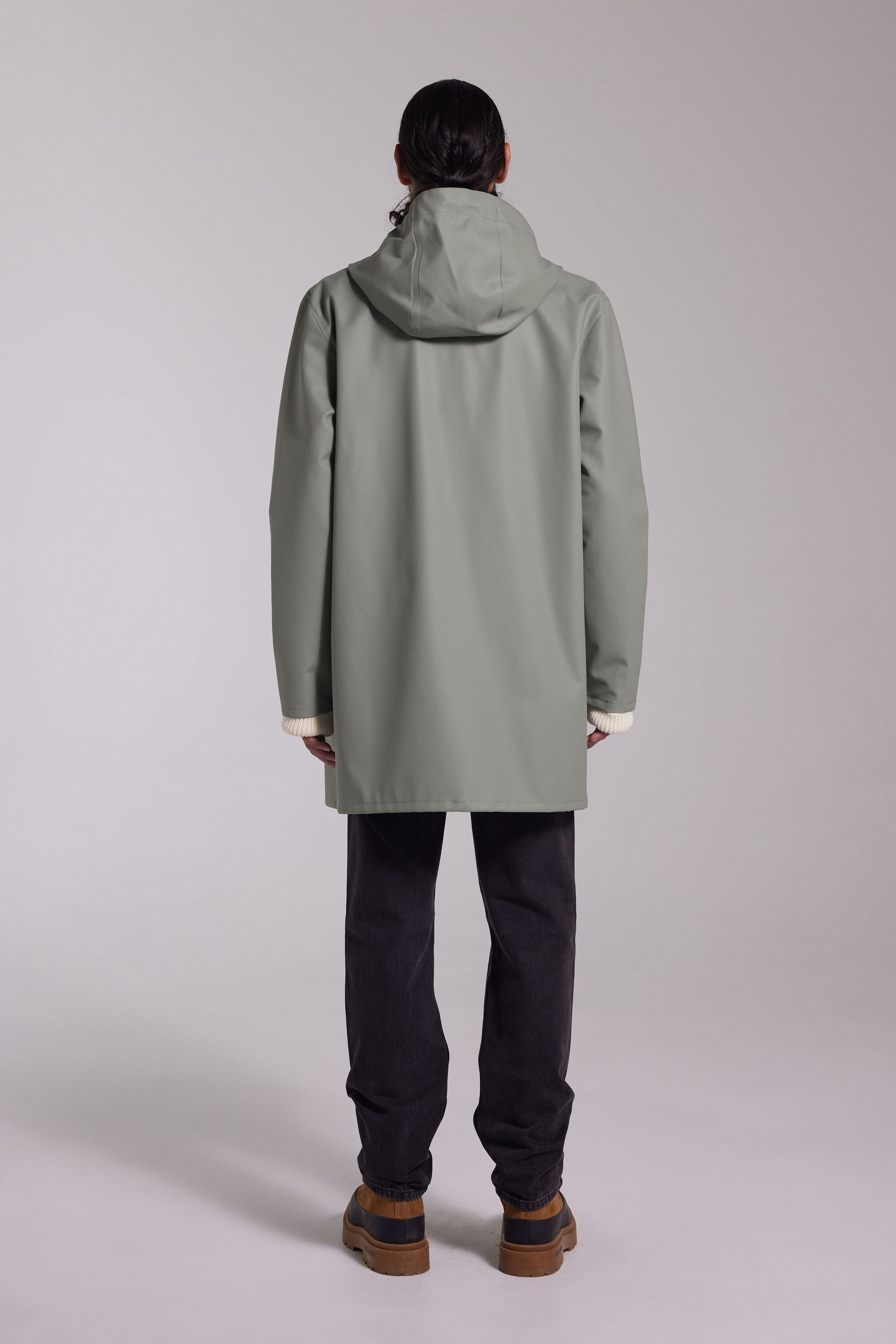 stutterheim stockholm lightweight raincoat khaki green women jackets raincoats