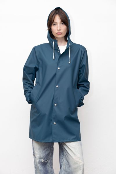 Stockholm Lightweight Raincoat Petrol blue | STUTTERHEIM US