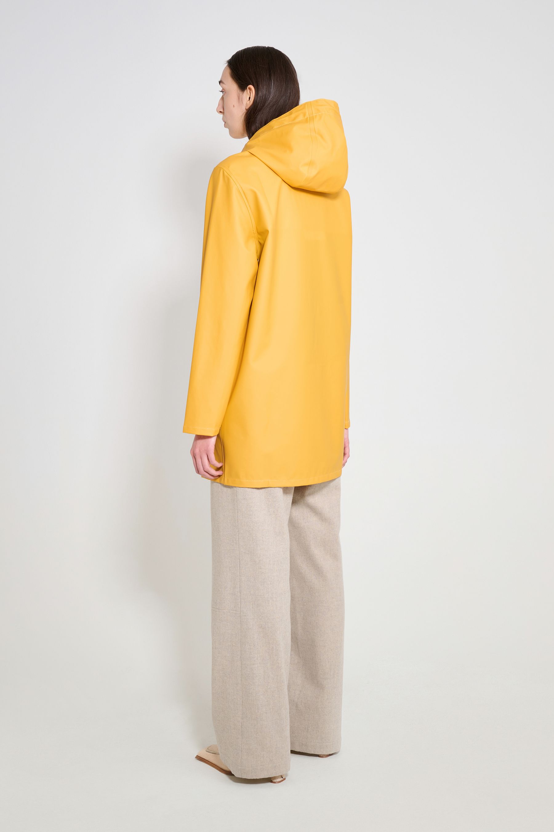 stutterheim stockholm lightweight raincoat warm honey women jackets raincoats