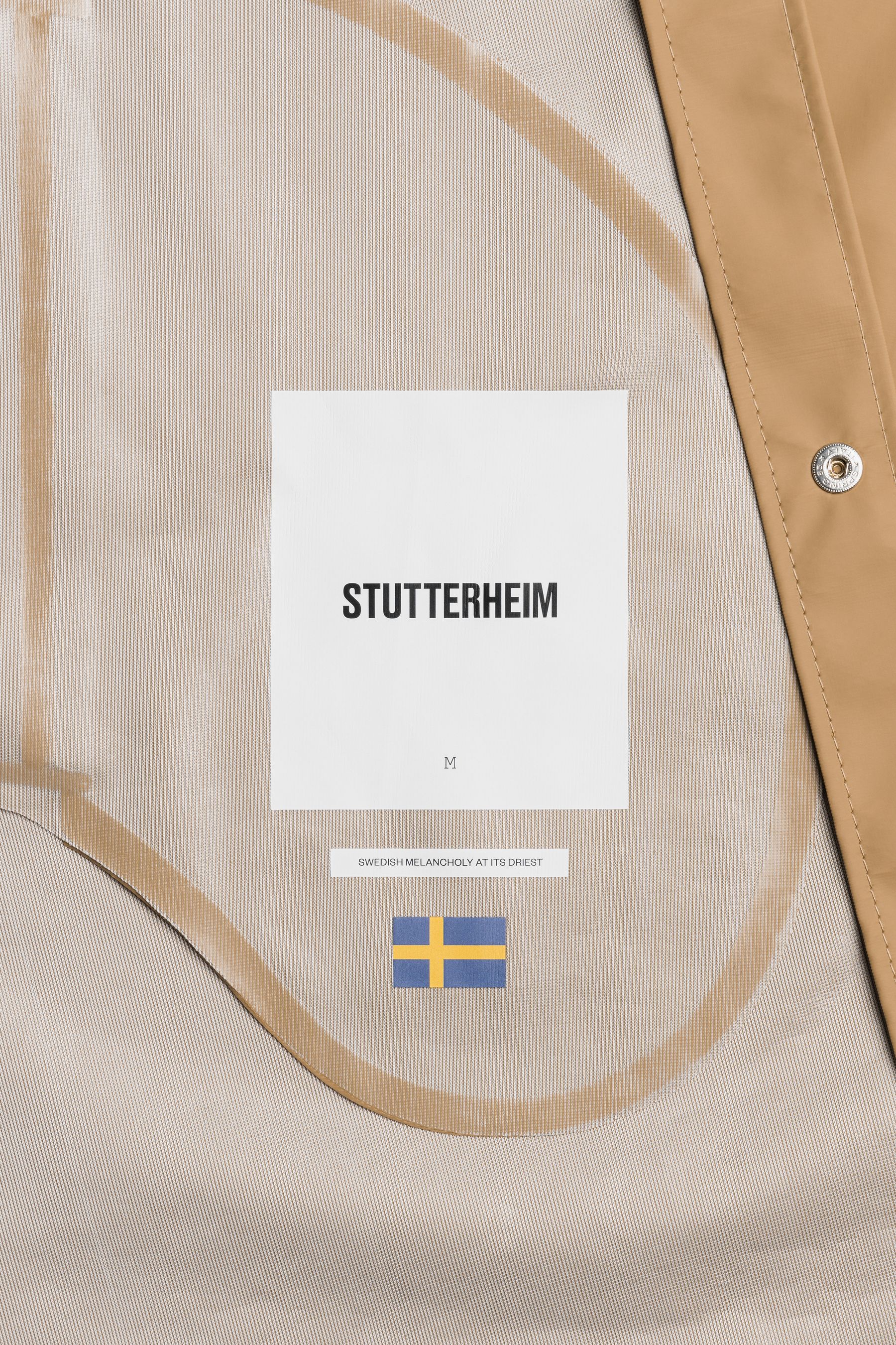 stutterheim stockholm lightweight raincoat sand men jackets raincoats