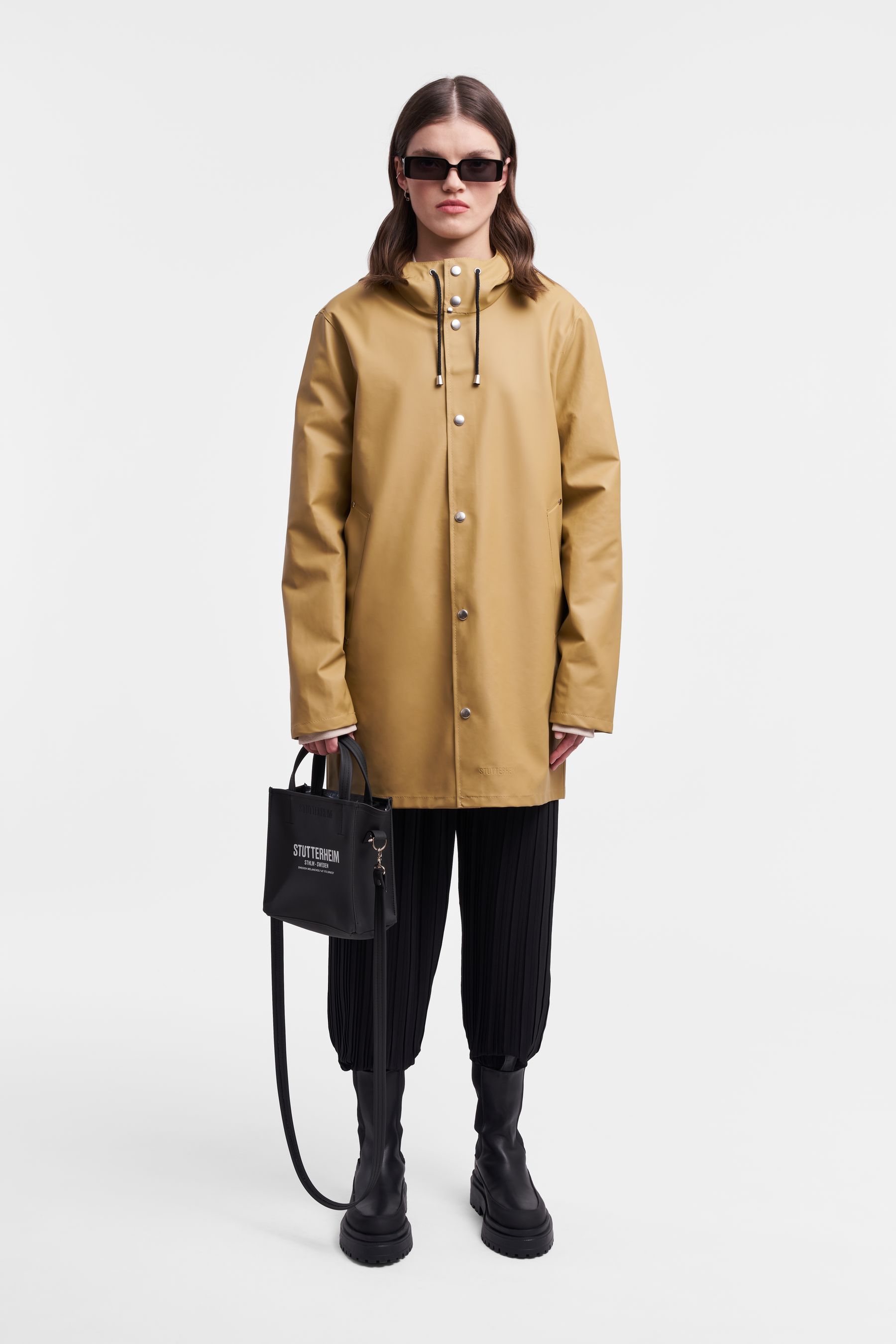 stutterheim stockholm lightweight raincoat sand men jackets raincoats