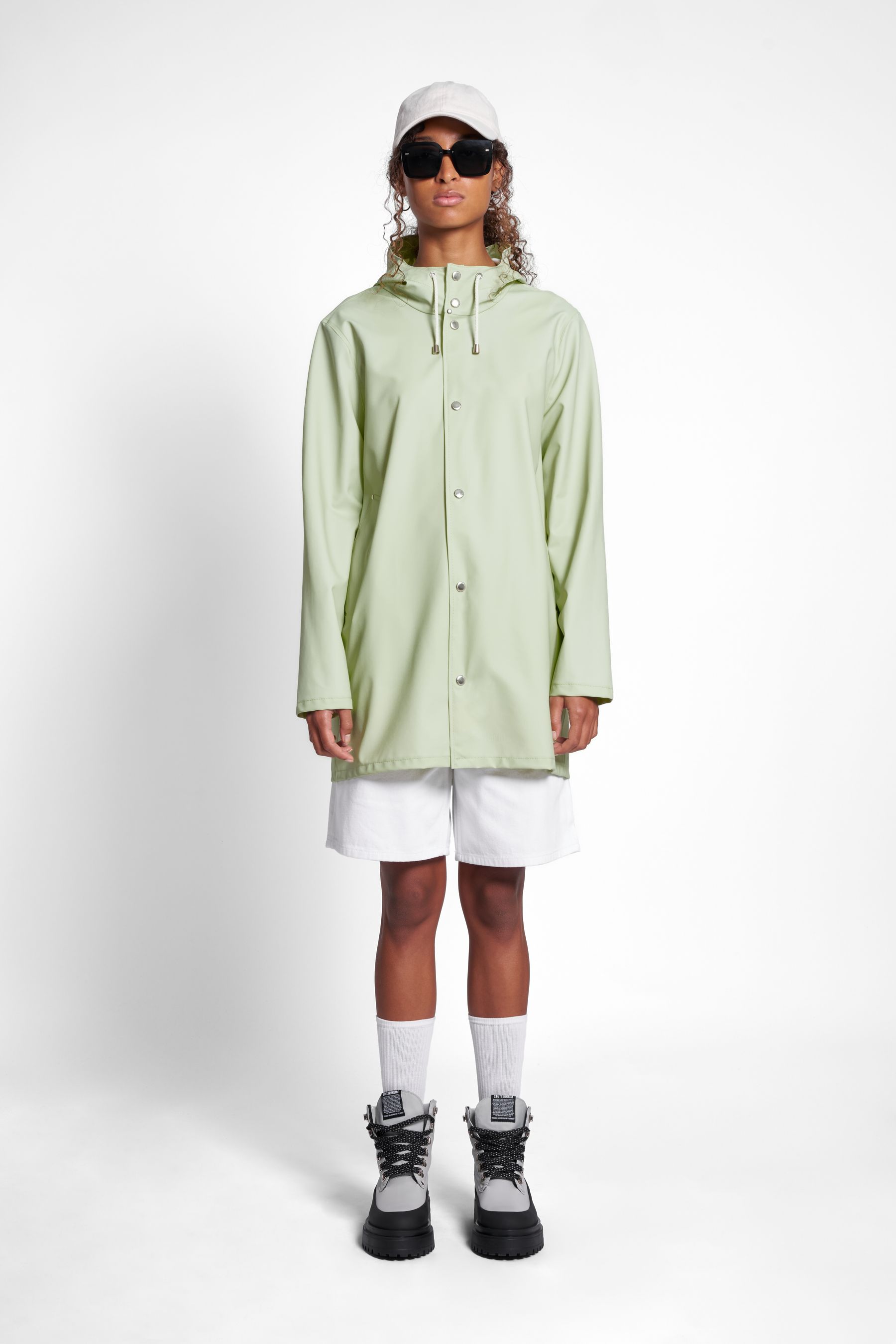 stutterheim stockholm lightweight raincoat seafoam green men jackets raincoats