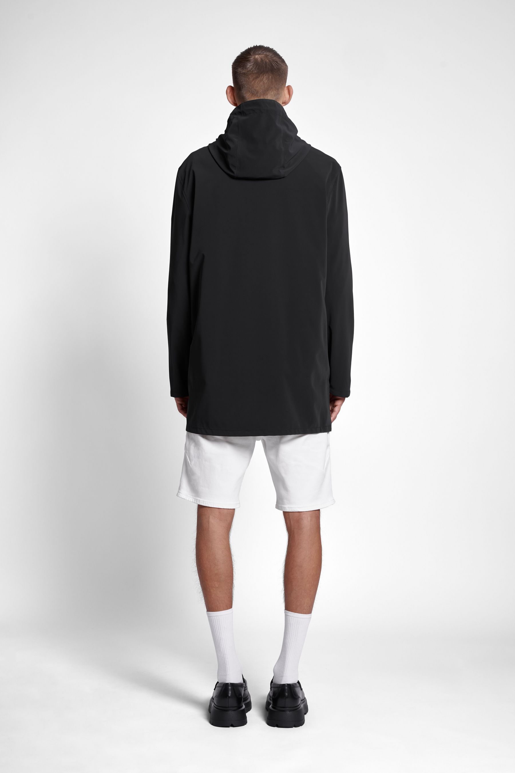 stutterheim stockholm lightweight matte raincoat black men jackets raincoats