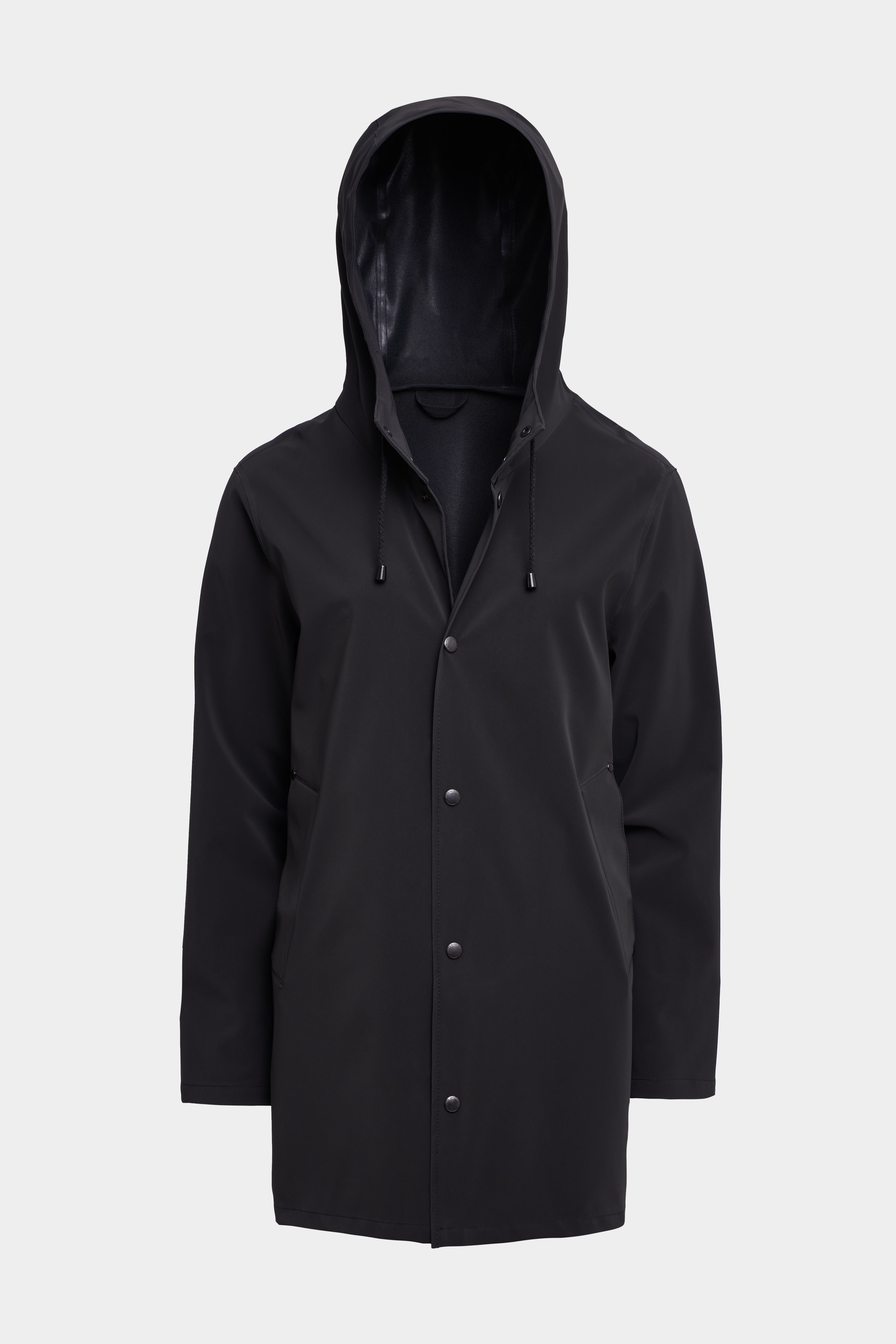 Stockholm Lightweight Matte Raincoat Black | STUTTERHEIM US