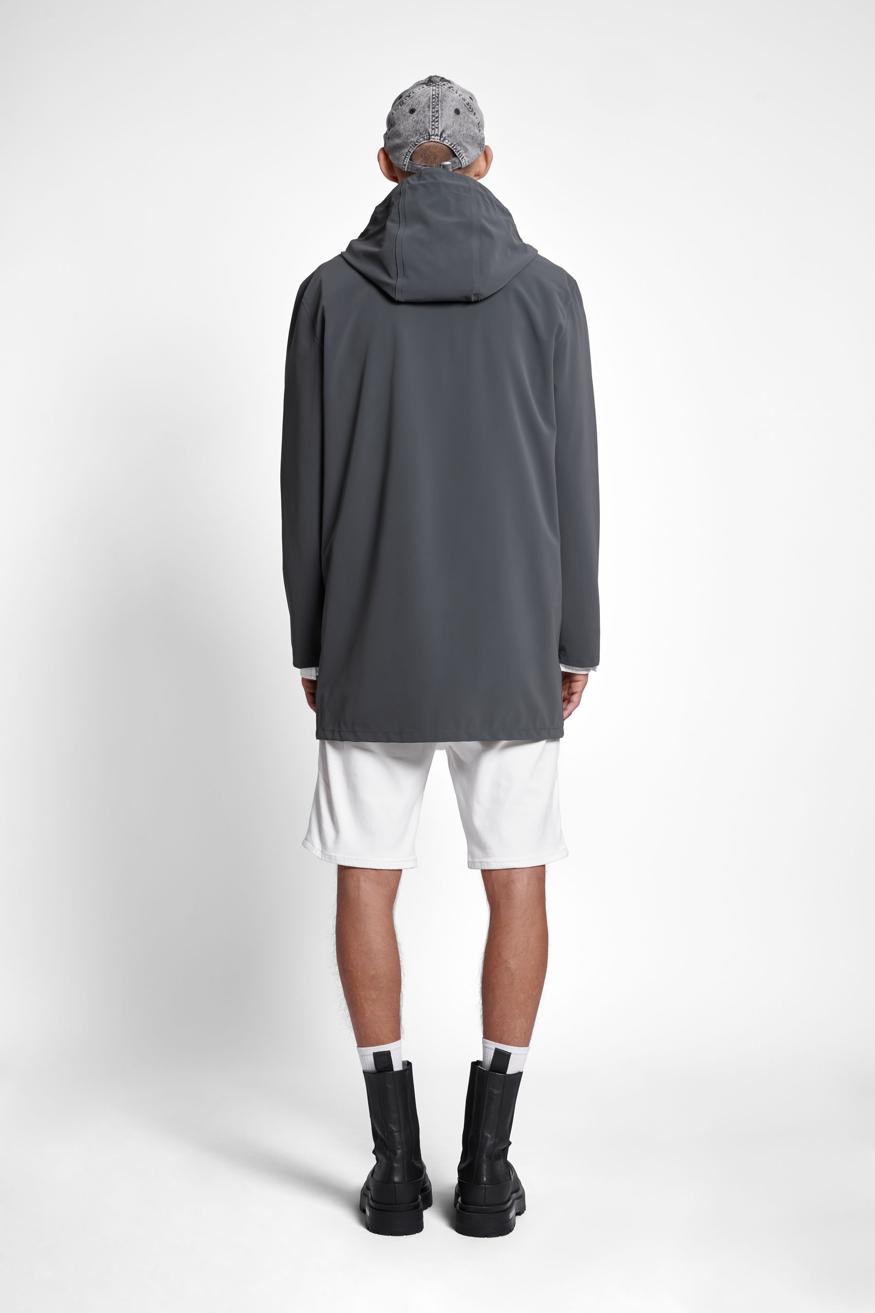 Stockholm Lightweight Matte Raincoat Charcoal STUTTERHEIM US