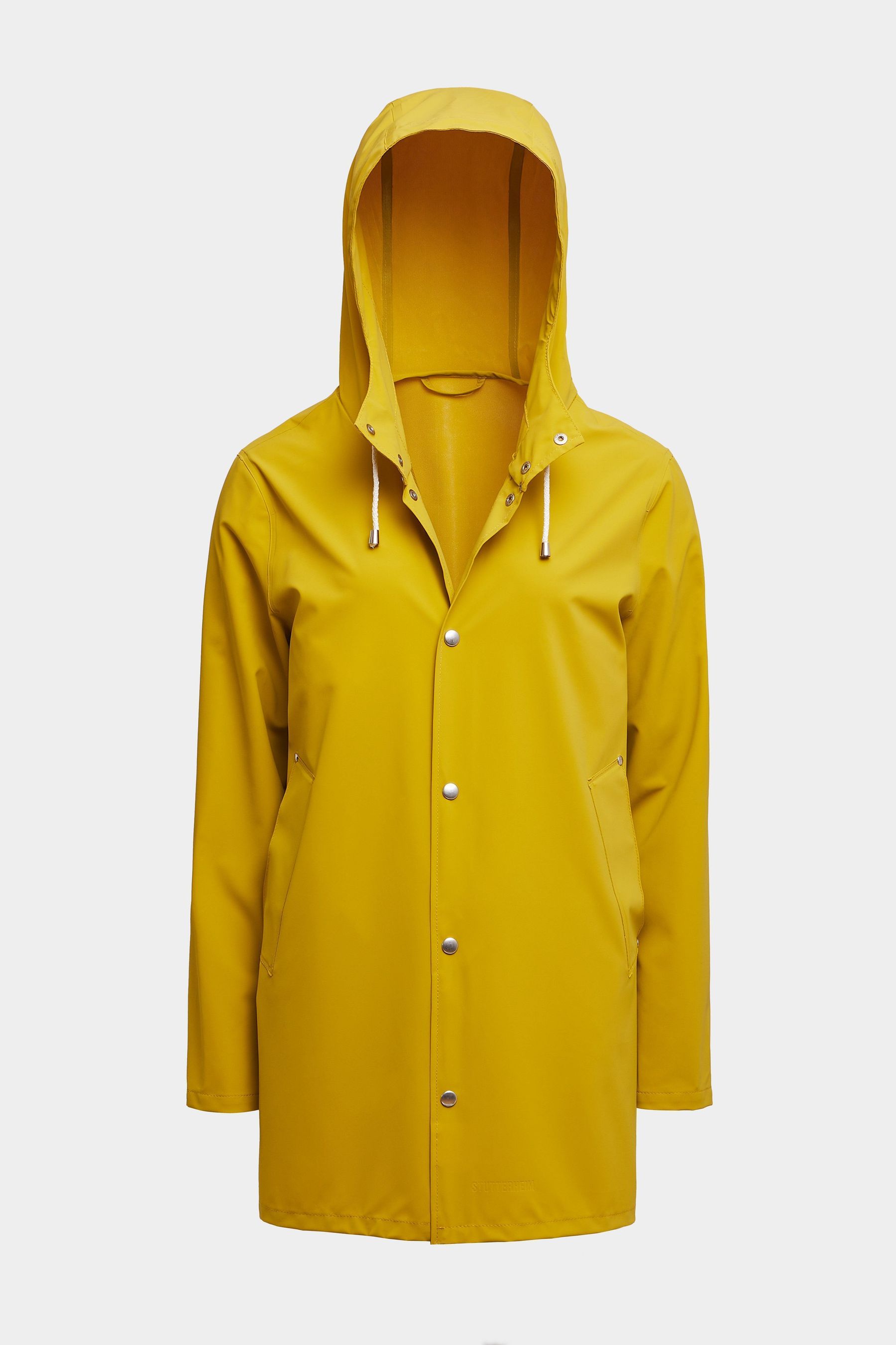 stutterheim stockholm lightweight matte raincoat gold men jackets raincoats