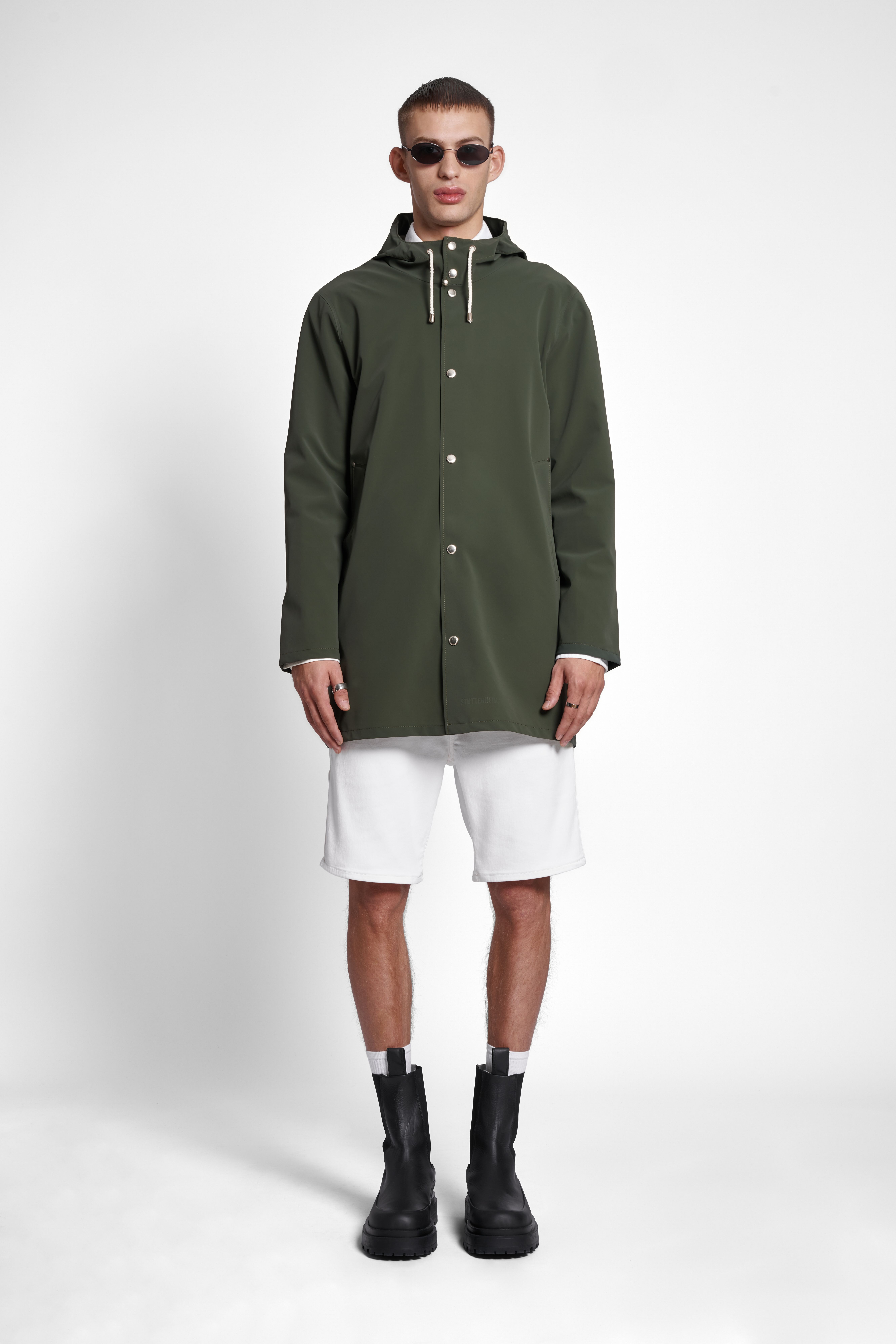 Stockholm Lightweight Matte Raincoat Green