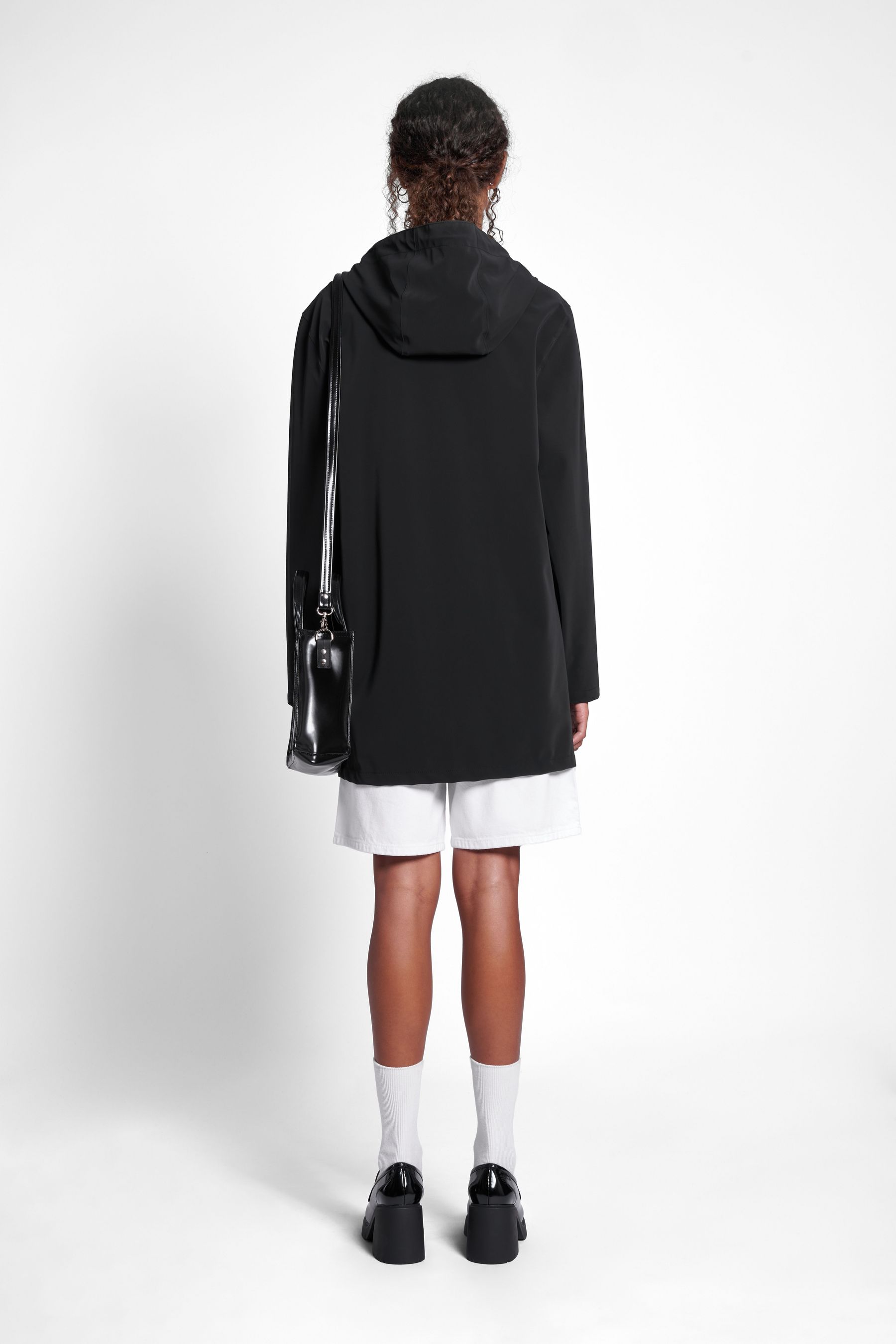 stutterheim stockholm lightweight matte raincoat black women jackets raincoats