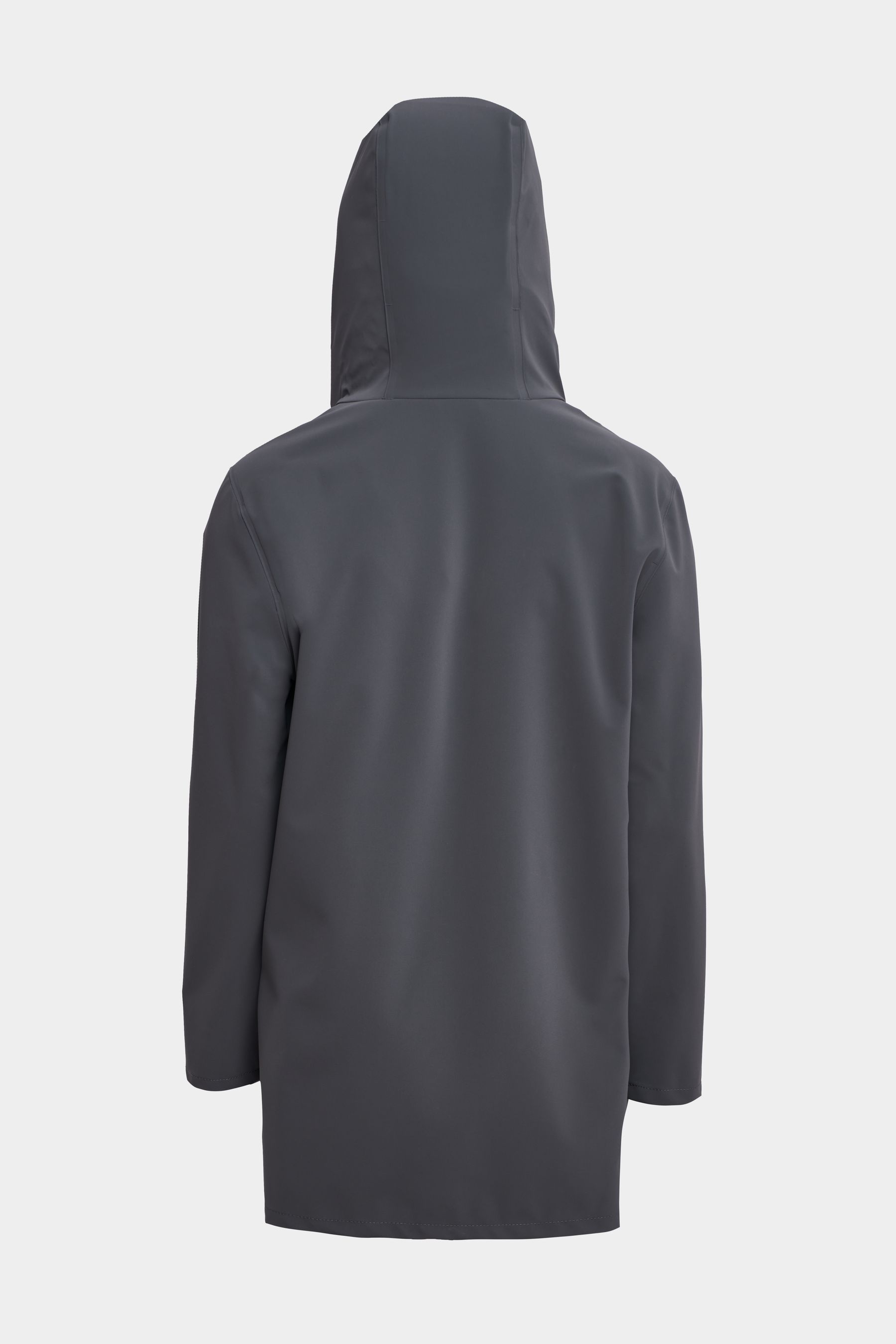 stutterheim stockholm lightweight matte raincoat charcoal women jackets raincoats