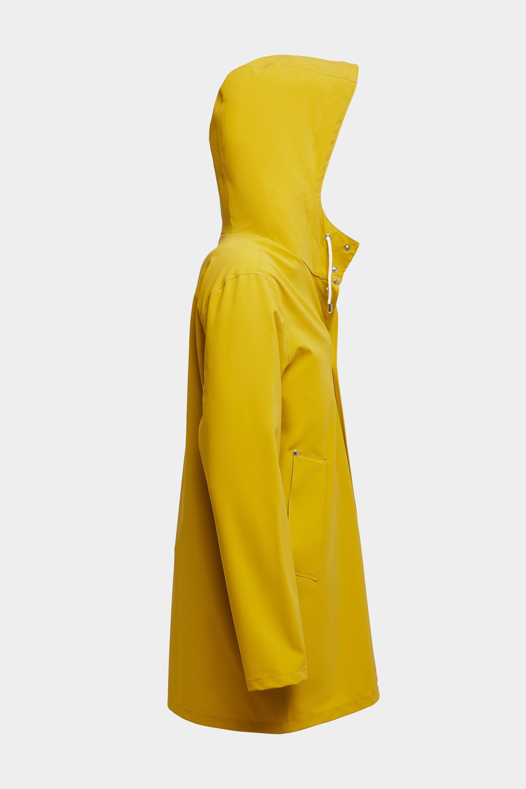 stutterheim stockholm lightweight matte raincoat gold women jackets raincoats