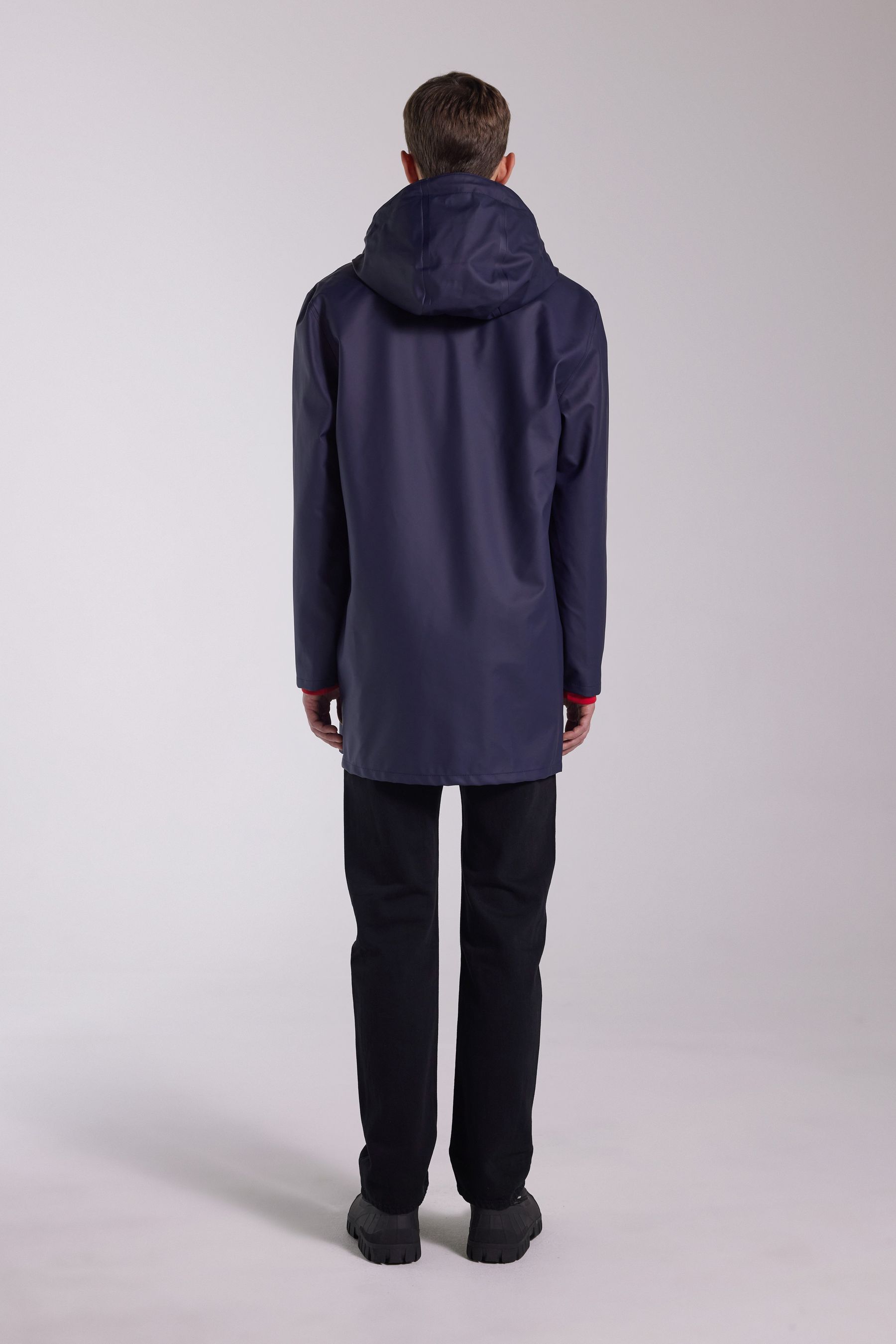 stutterheim stockholm lightweight raincoat navy women jackets raincoats