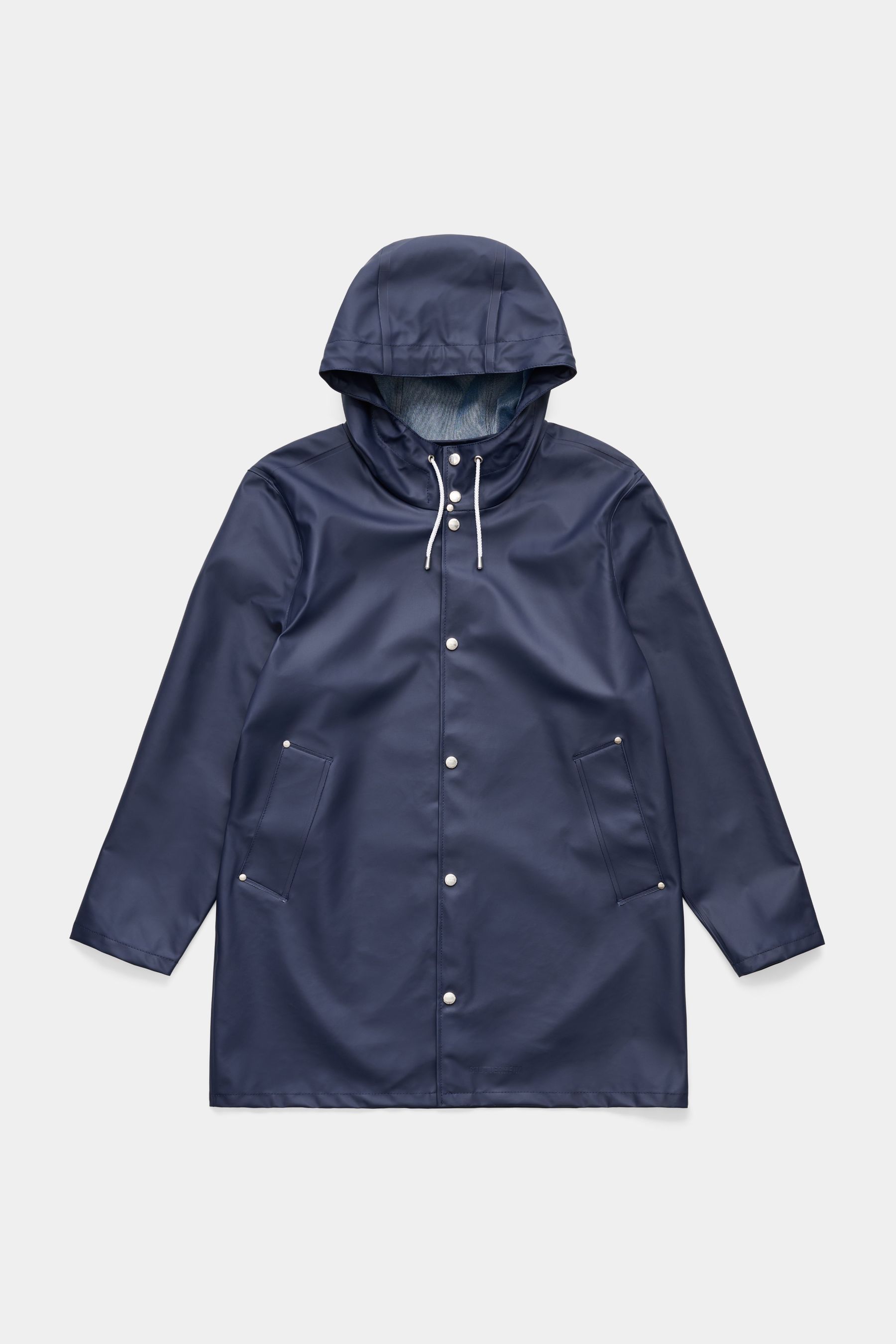 stutterheim stockholm lightweight raincoat navy women jackets raincoats
