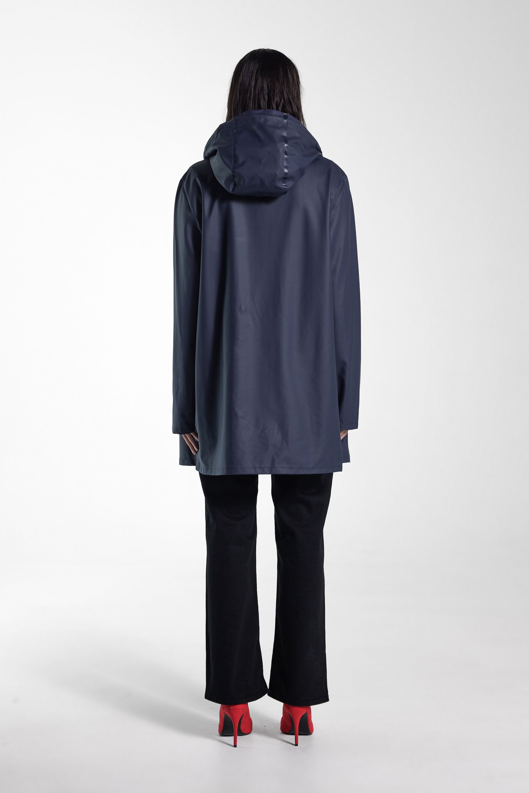 stutterheim stockholm lightweight raincoat navy women jackets raincoats