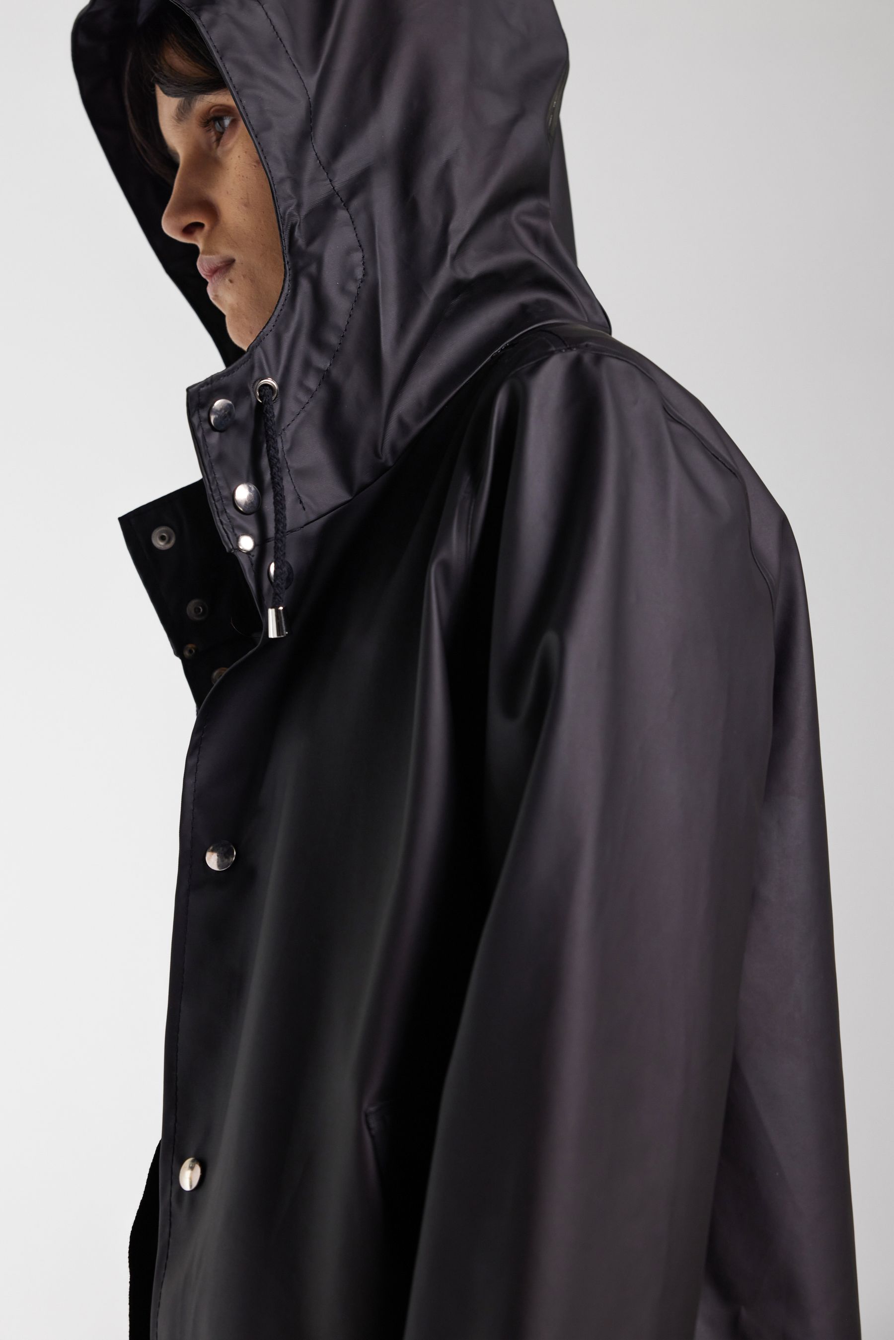 stutterheim stockholm lightweight raincoat black women jackets raincoats