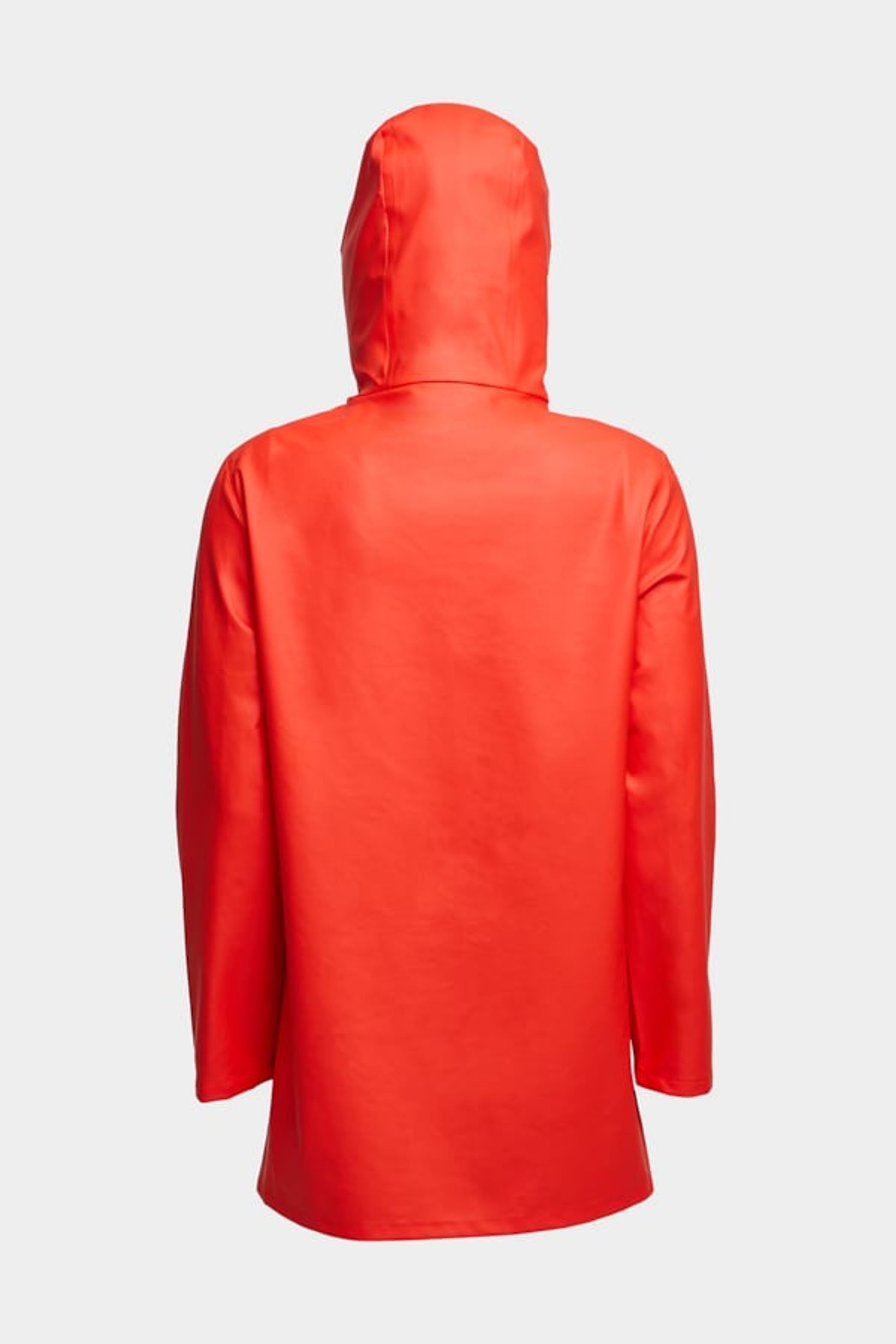 stutterheim stockholm lightweight raincoat fade red women jackets raincoats