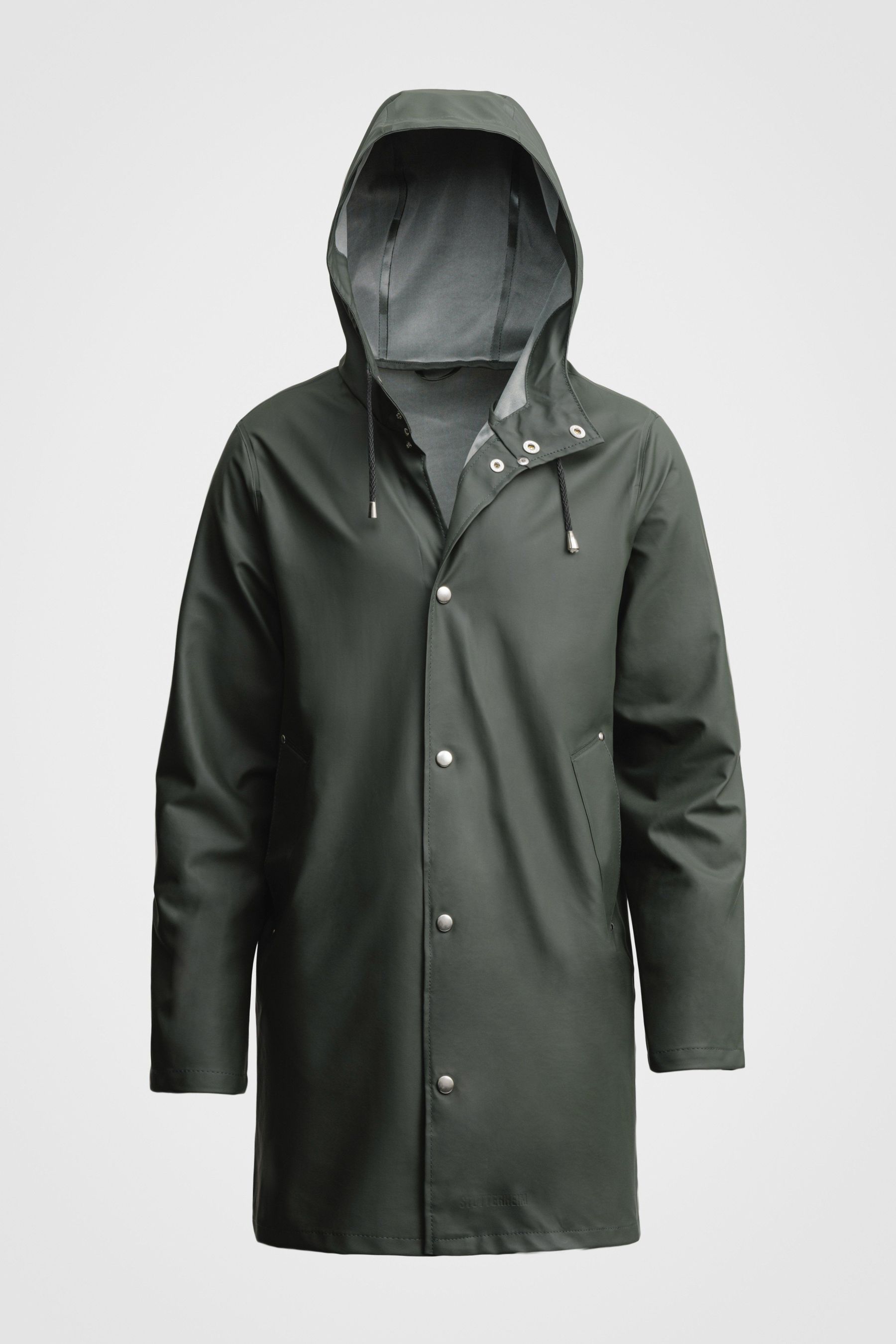 stutterheim stockholm lightweight raincoat green women jackets raincoats