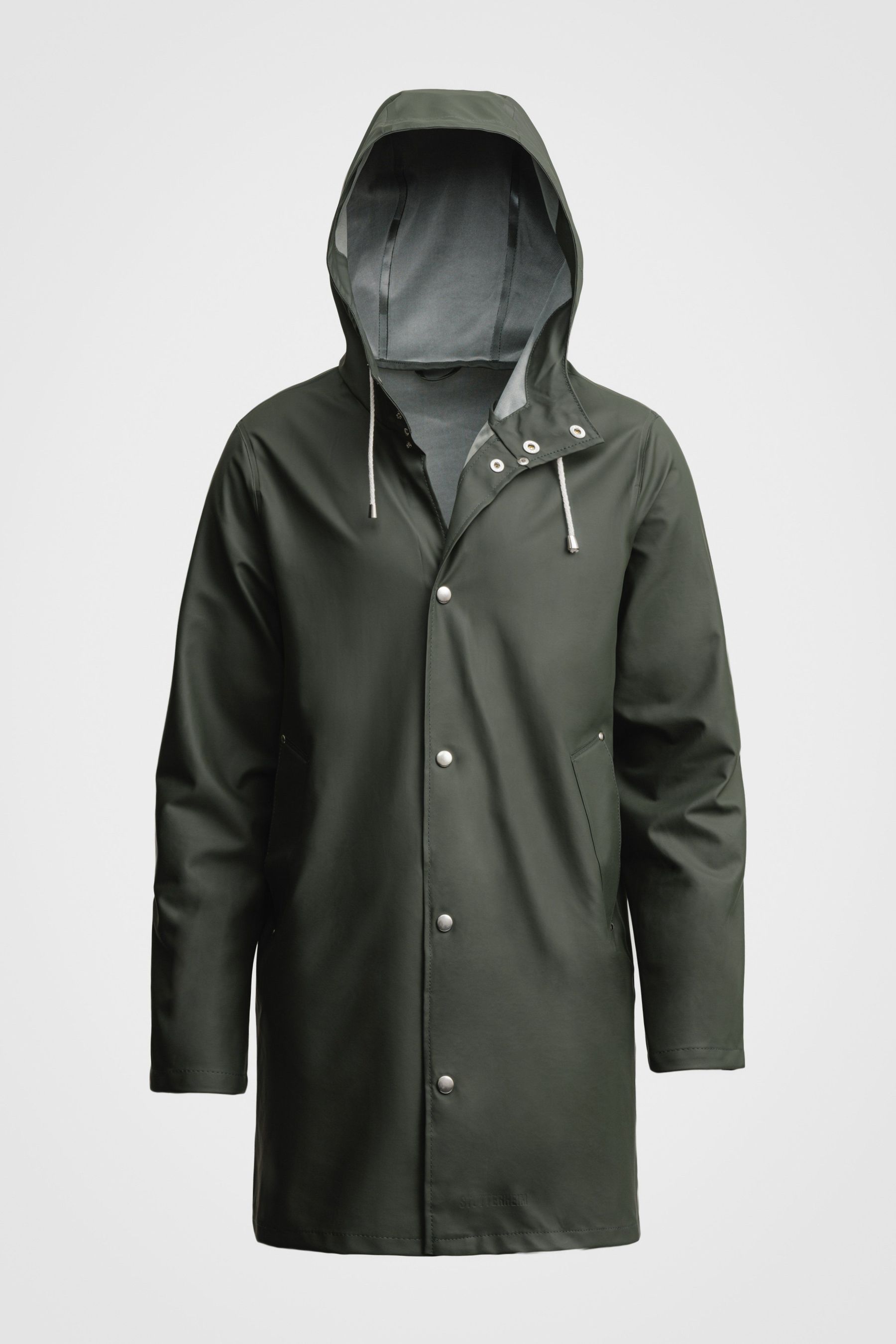 stutterheim stockholm lightweight raincoat green women jackets raincoats