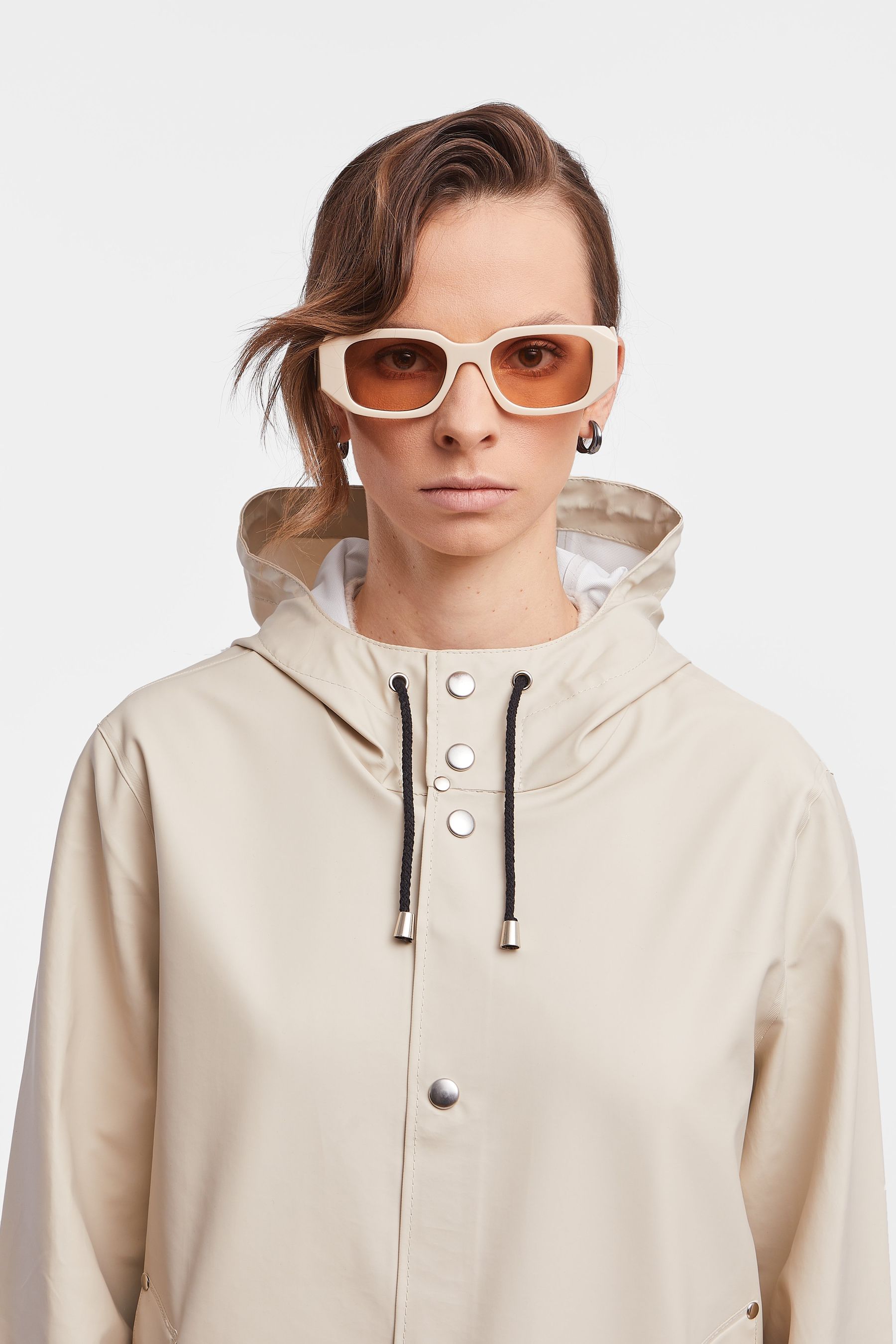 stutterheim stockholm lightweight raincoat oyster women jackets raincoats