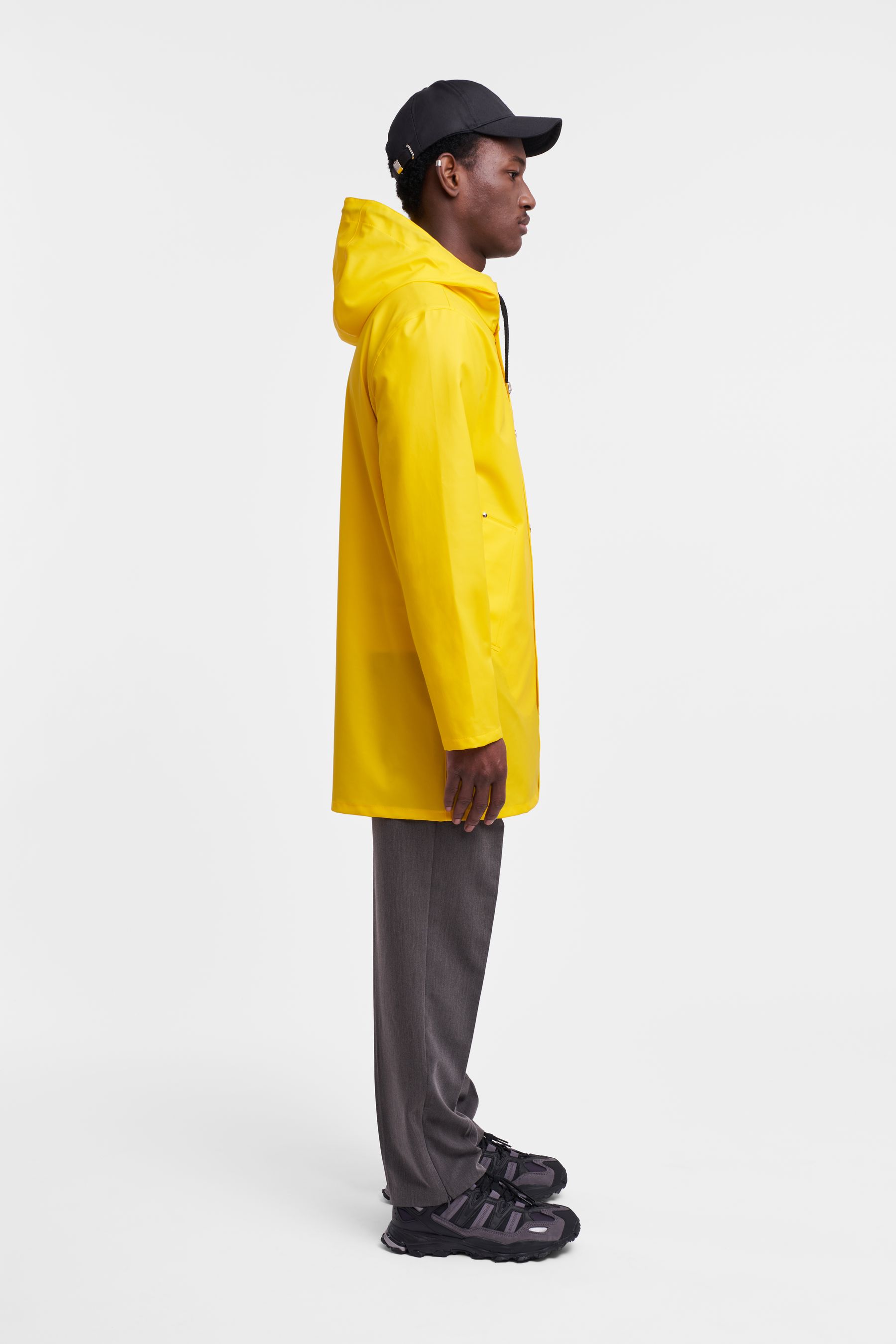 stutterheim stockholm lightweight raincoat yellow women jackets raincoats