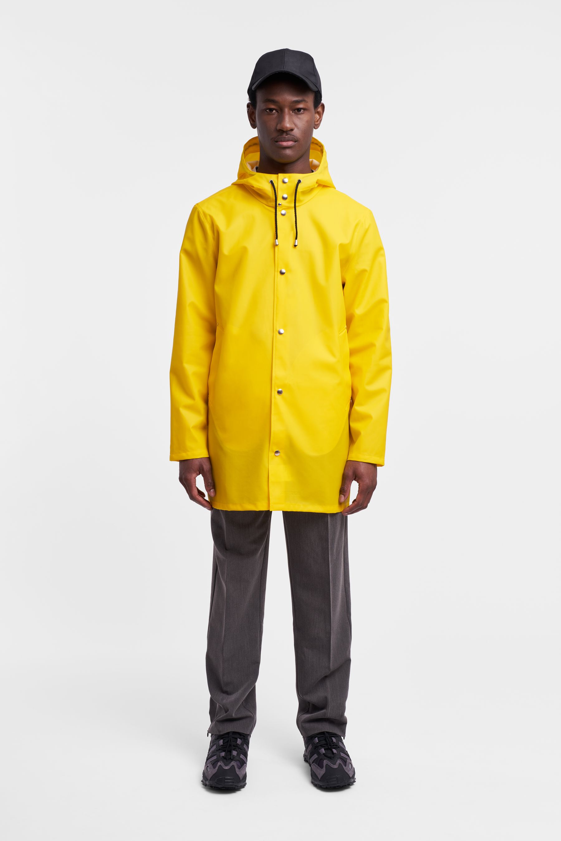 stutterheim stockholm lightweight raincoat yellow women jackets raincoats