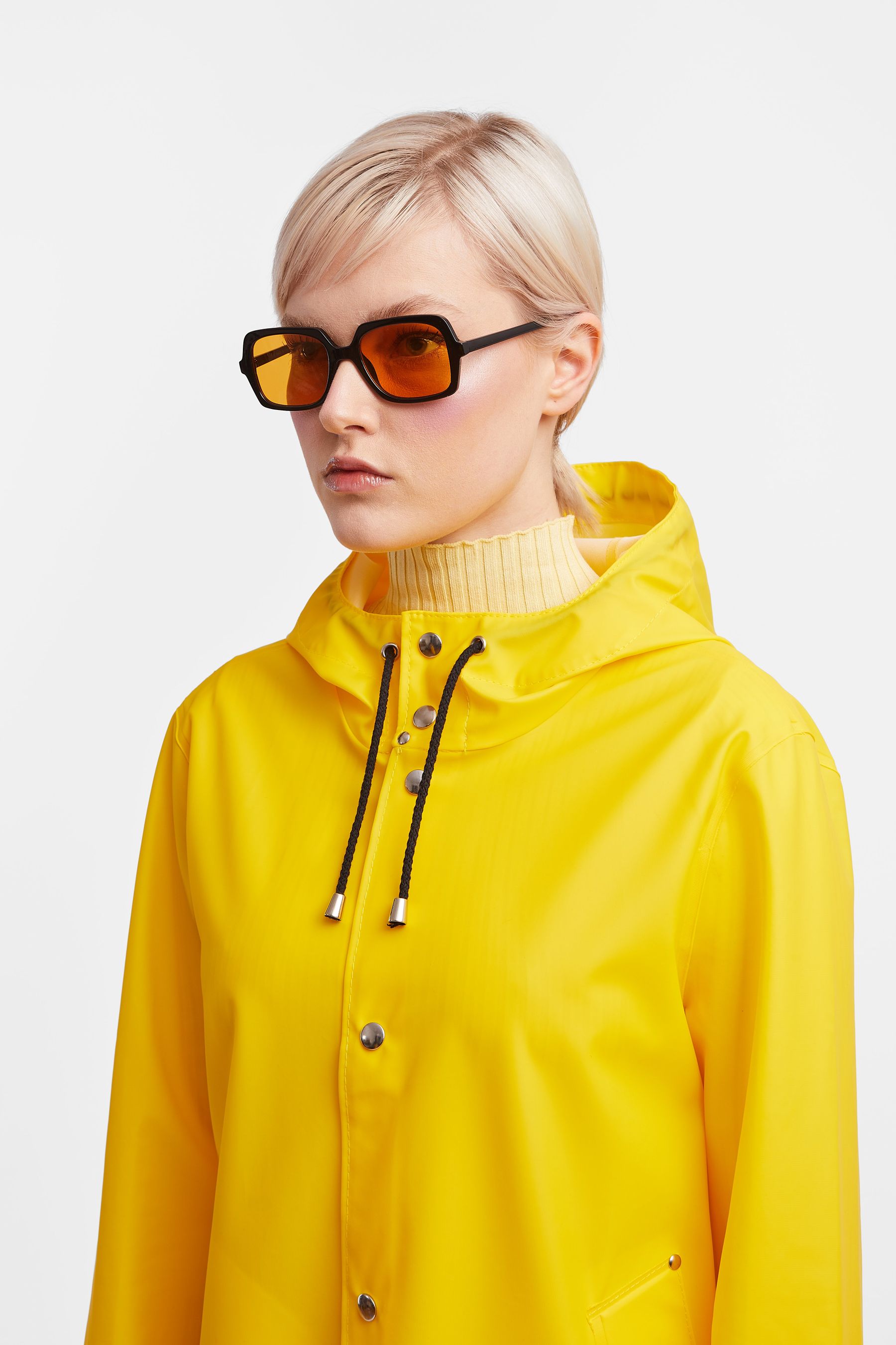 stutterheim stockholm lightweight raincoat yellow women jackets raincoats