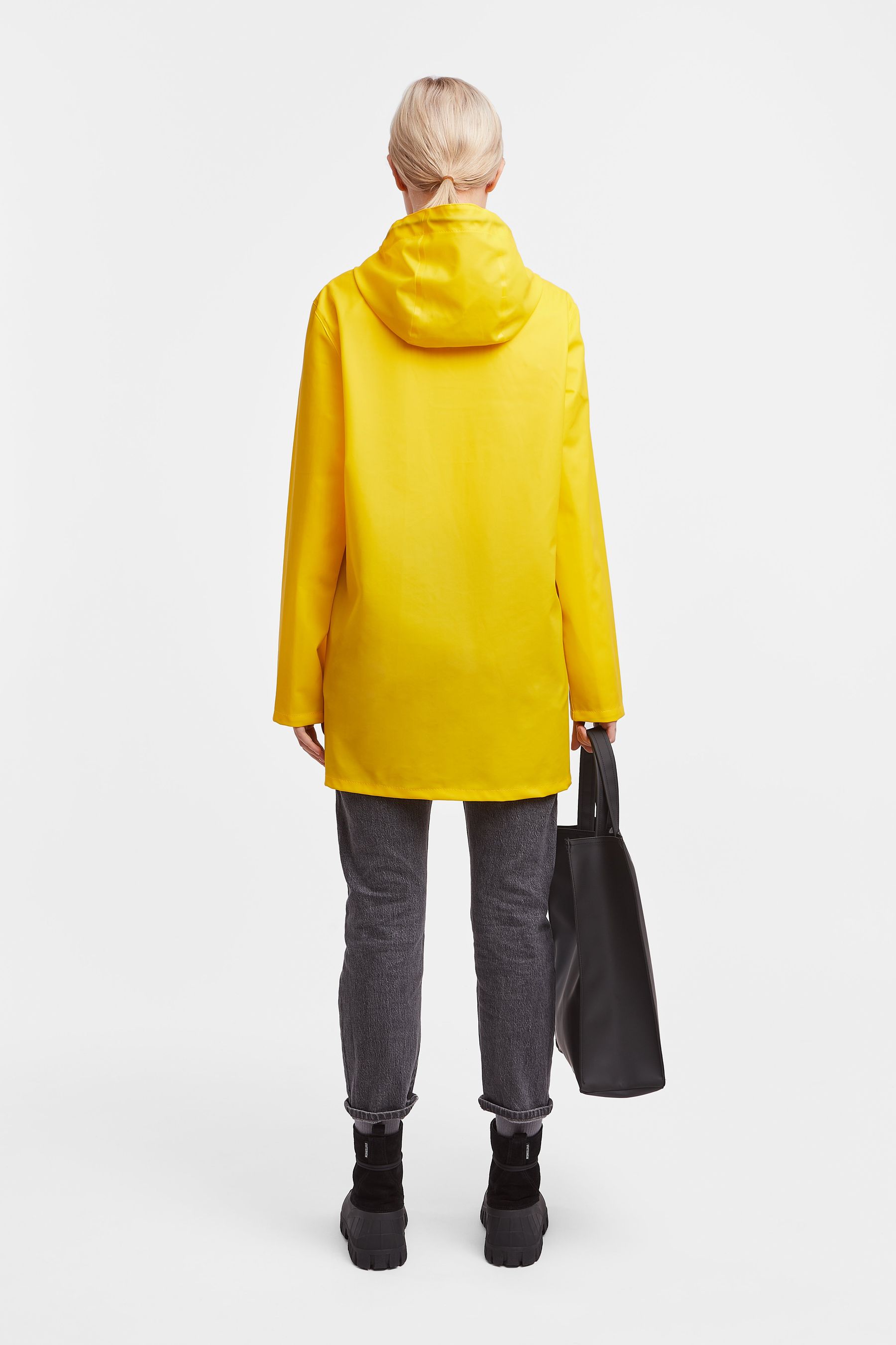 stutterheim stockholm lightweight raincoat yellow women jackets raincoats