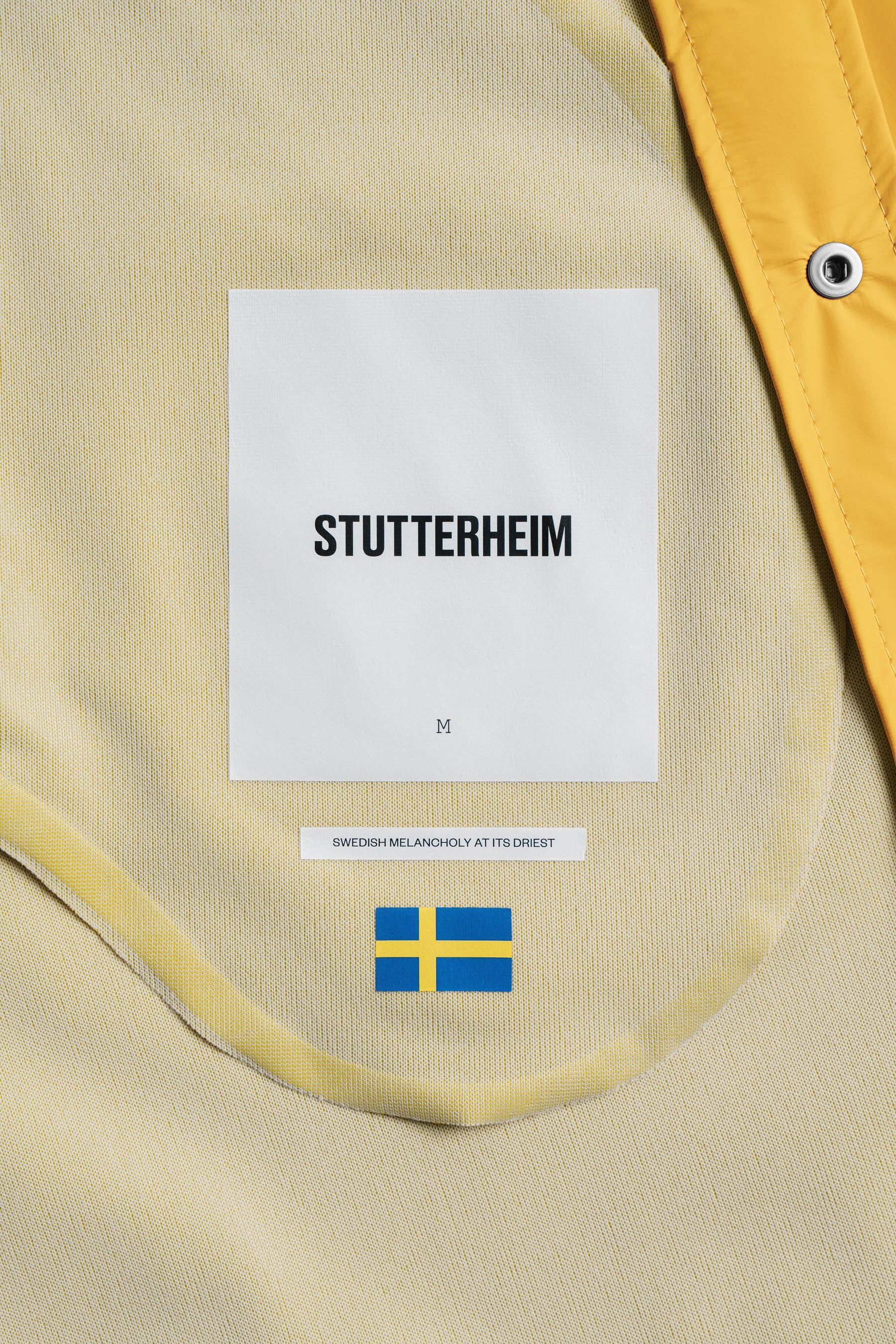 stutterheim stockholm lightweight raincoat yellow women jackets raincoats