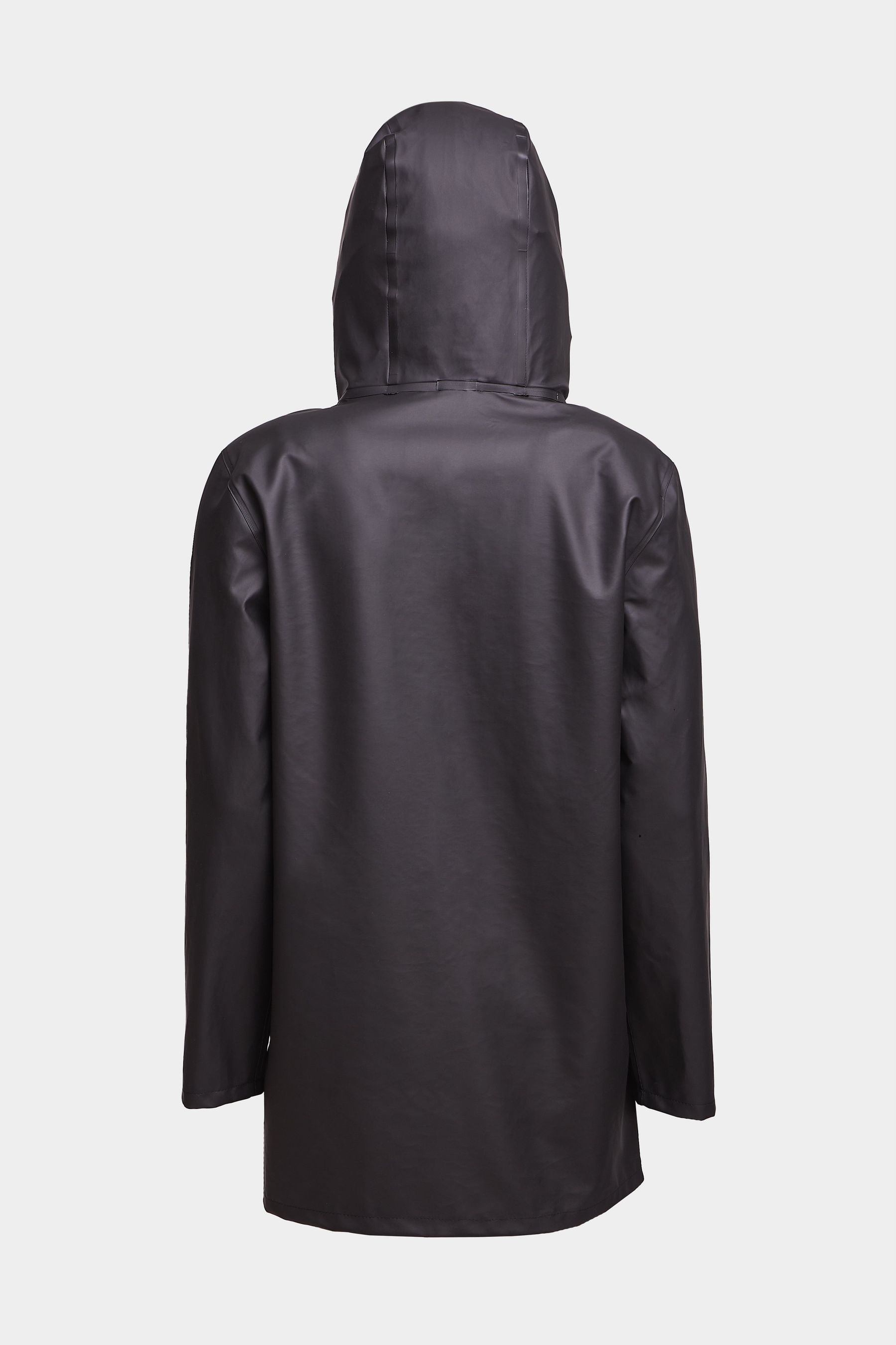 stutterheim stockholm lightwight zip raincoat black men jackets raincoats