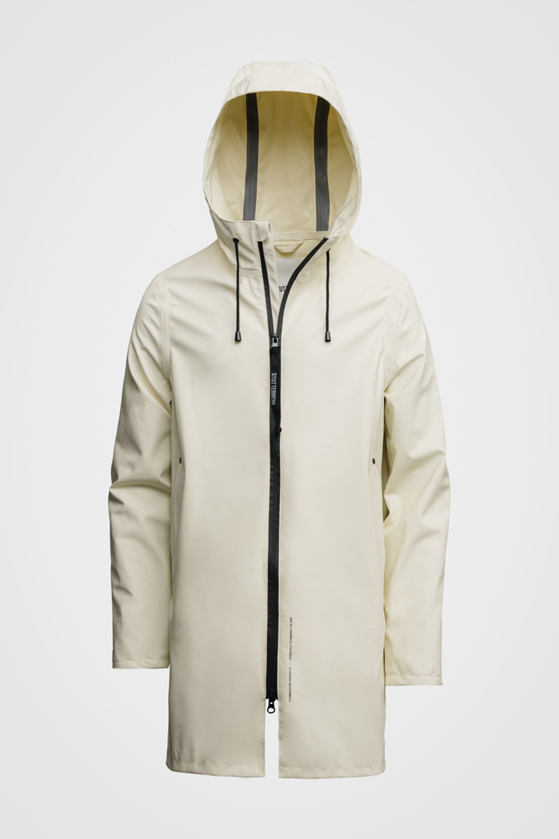 stutterheim stockholm lightwight zip coconut men jackets raincoats