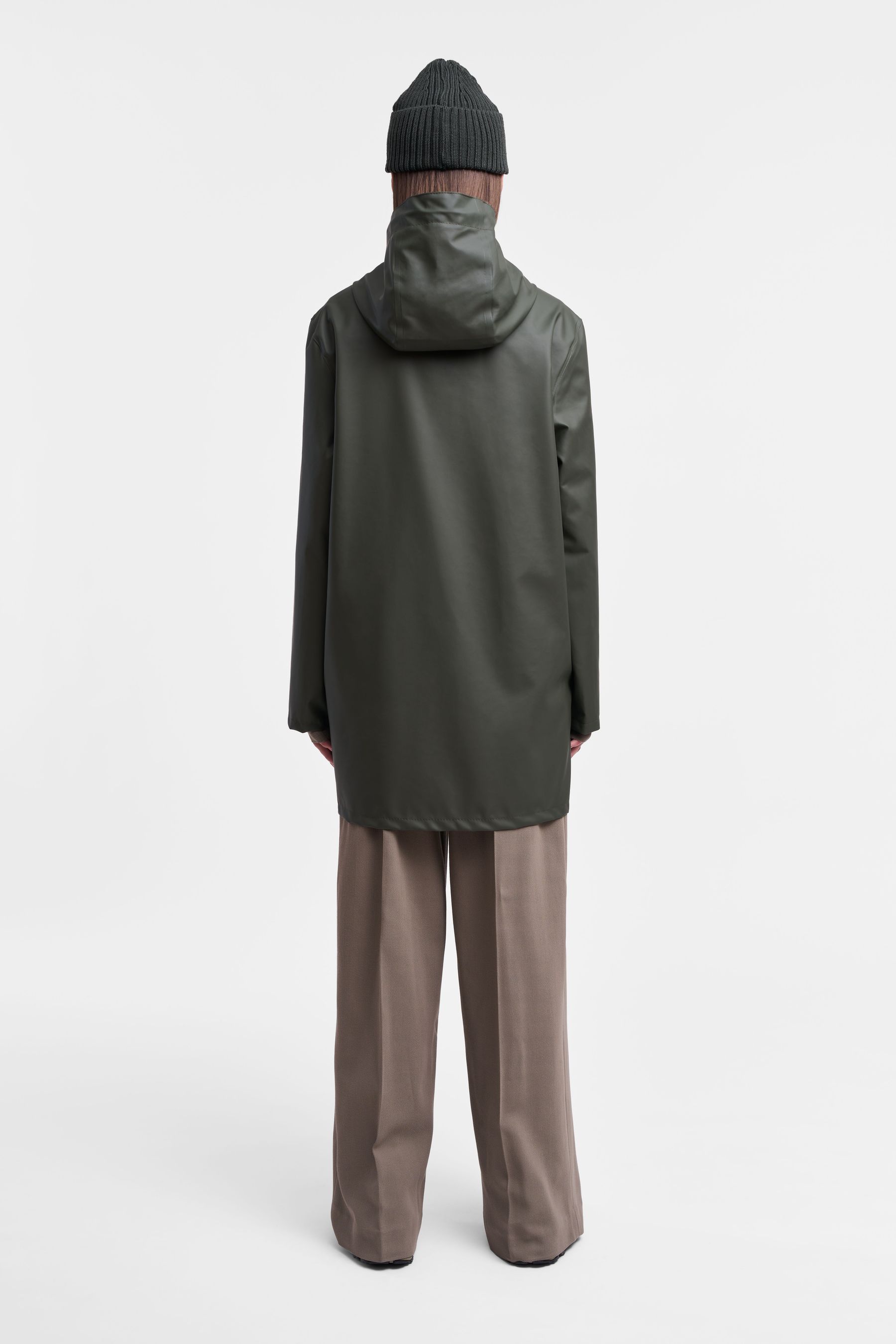 stutterheim stockholm lightweight zip raincoat green men jackets raincoats