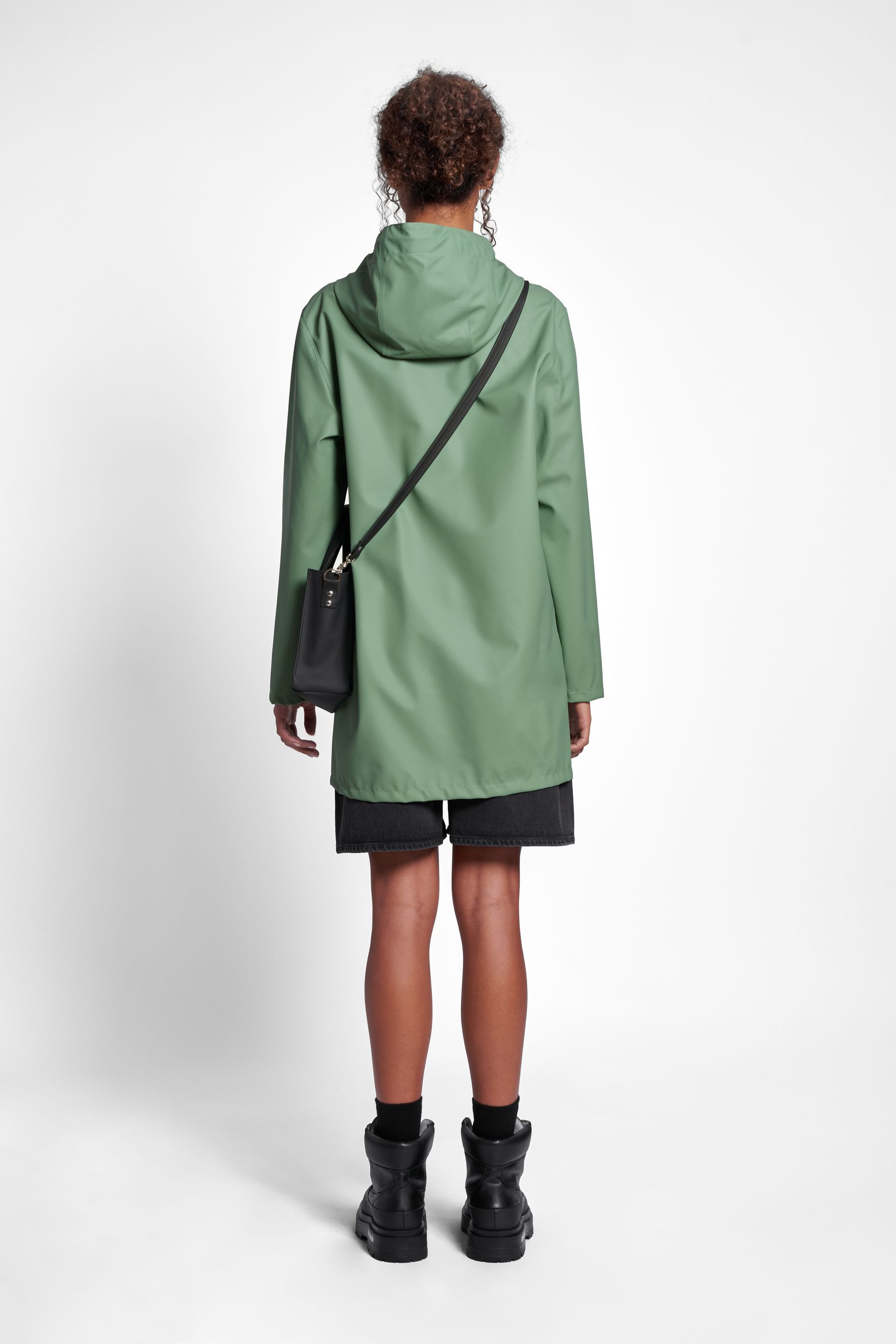 stutterheim stockholm lightweight zip raincoat loden green men jackets raincoats