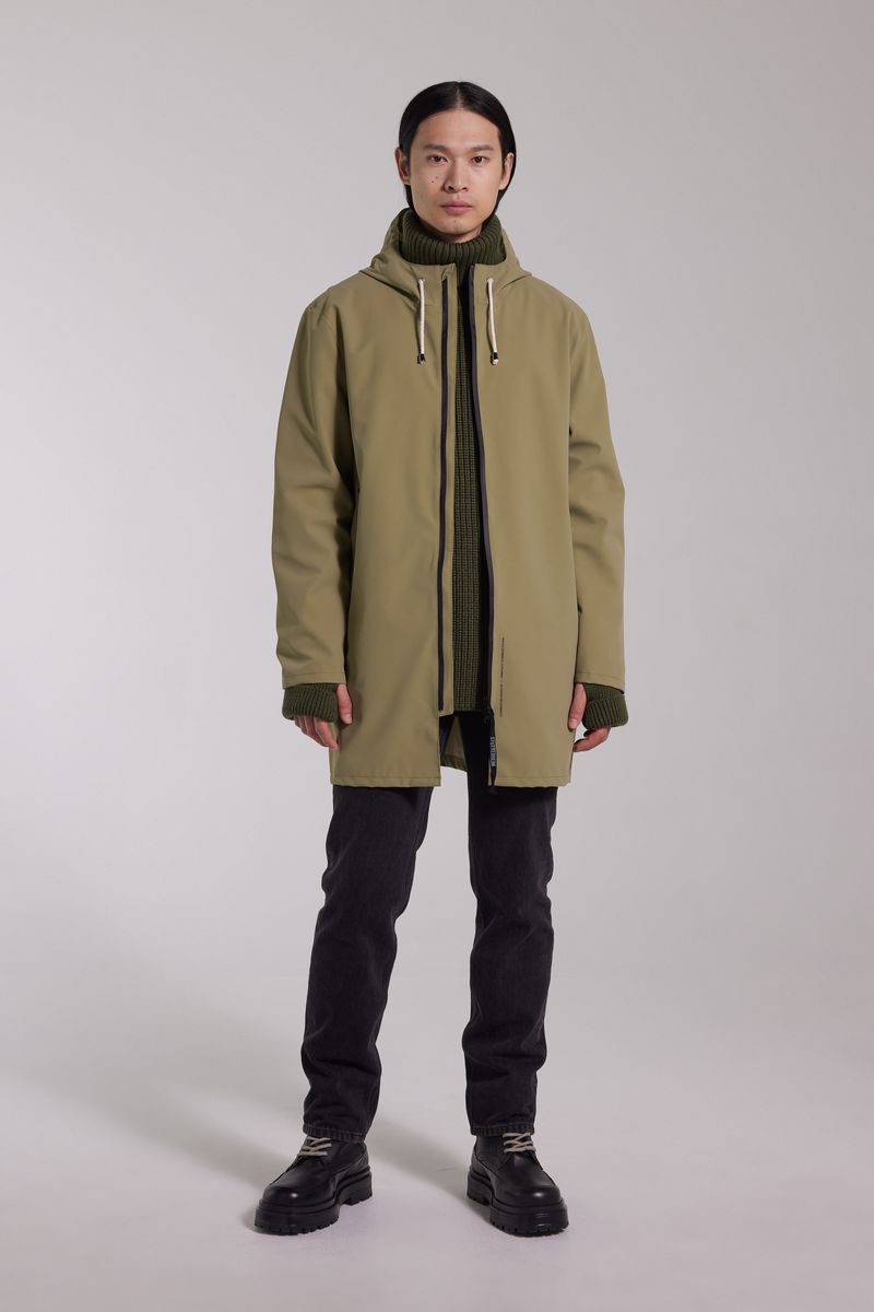 Stutterheim Stockholm Lightweight Zip Matte Raincoat