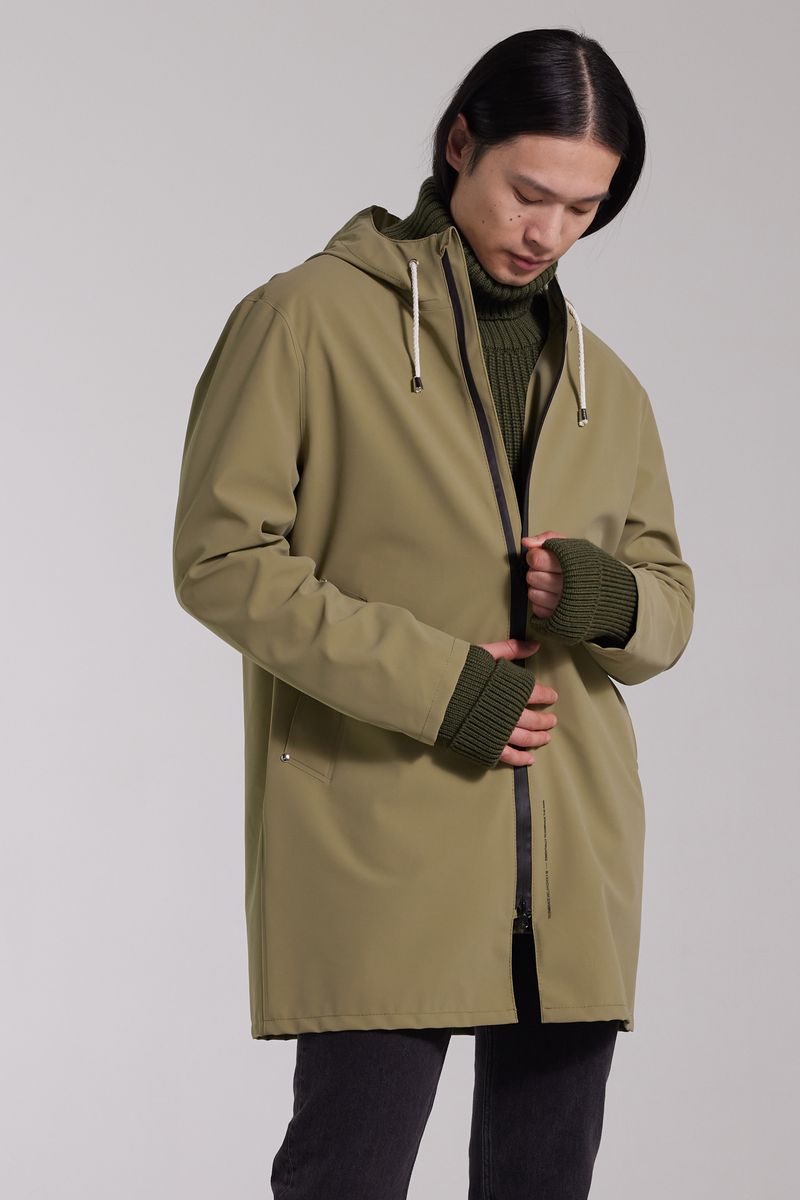 Stutterheim Stockholm Lightweight Zip Matte Raincoat