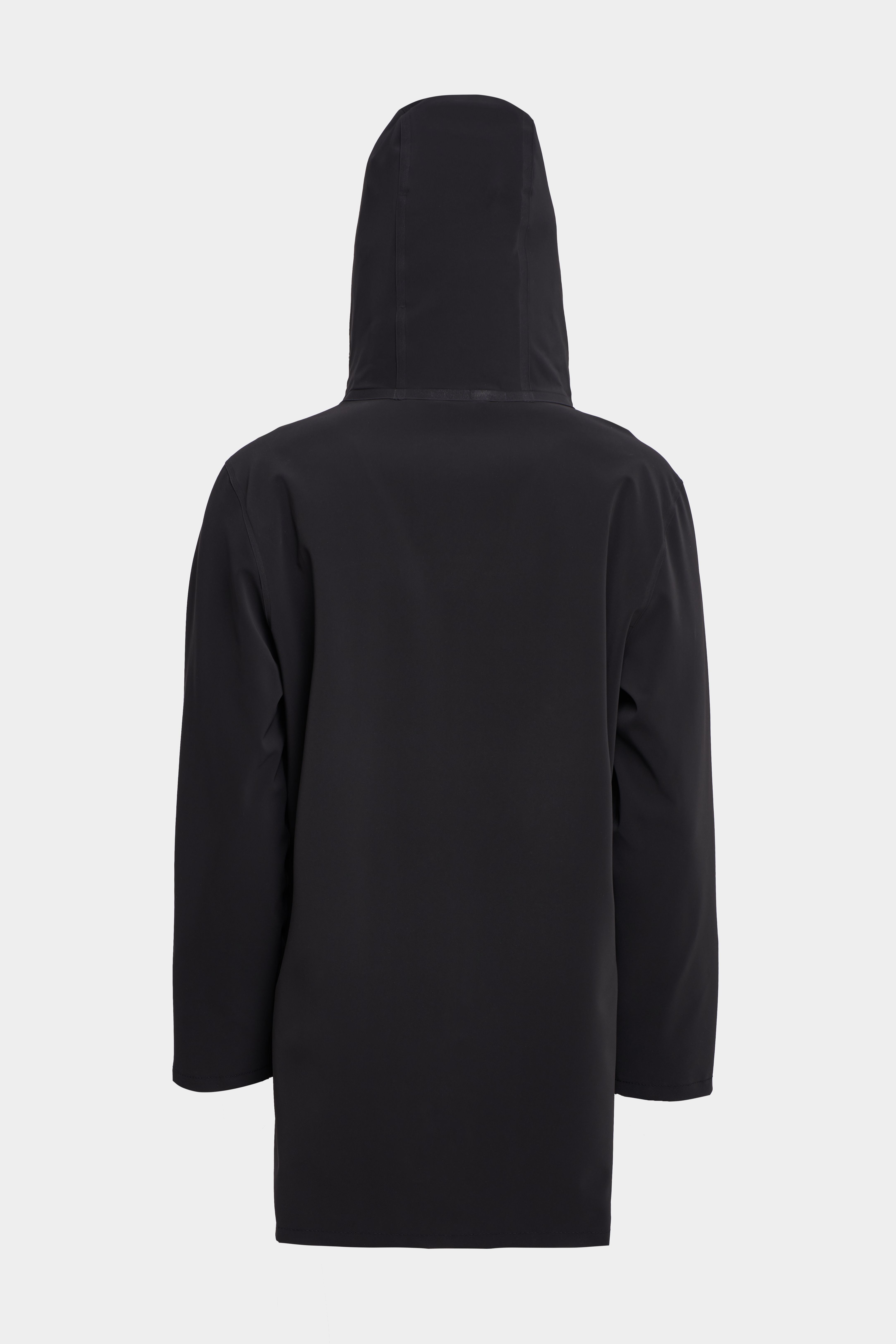 Stockholm Lightweight Matte Zip Raincoat Black STUTTERHEIM FR