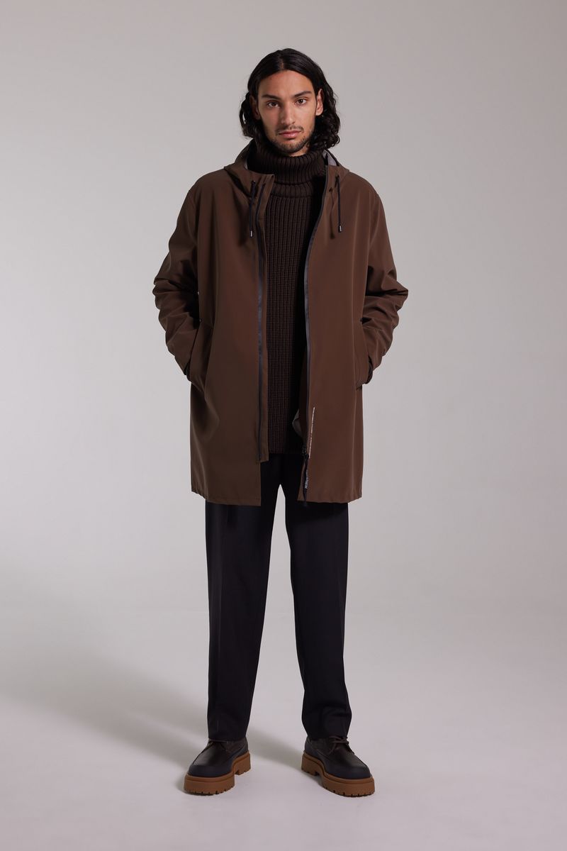 Stutterheim Stockholm Lightweight Zip Matte Raincoat