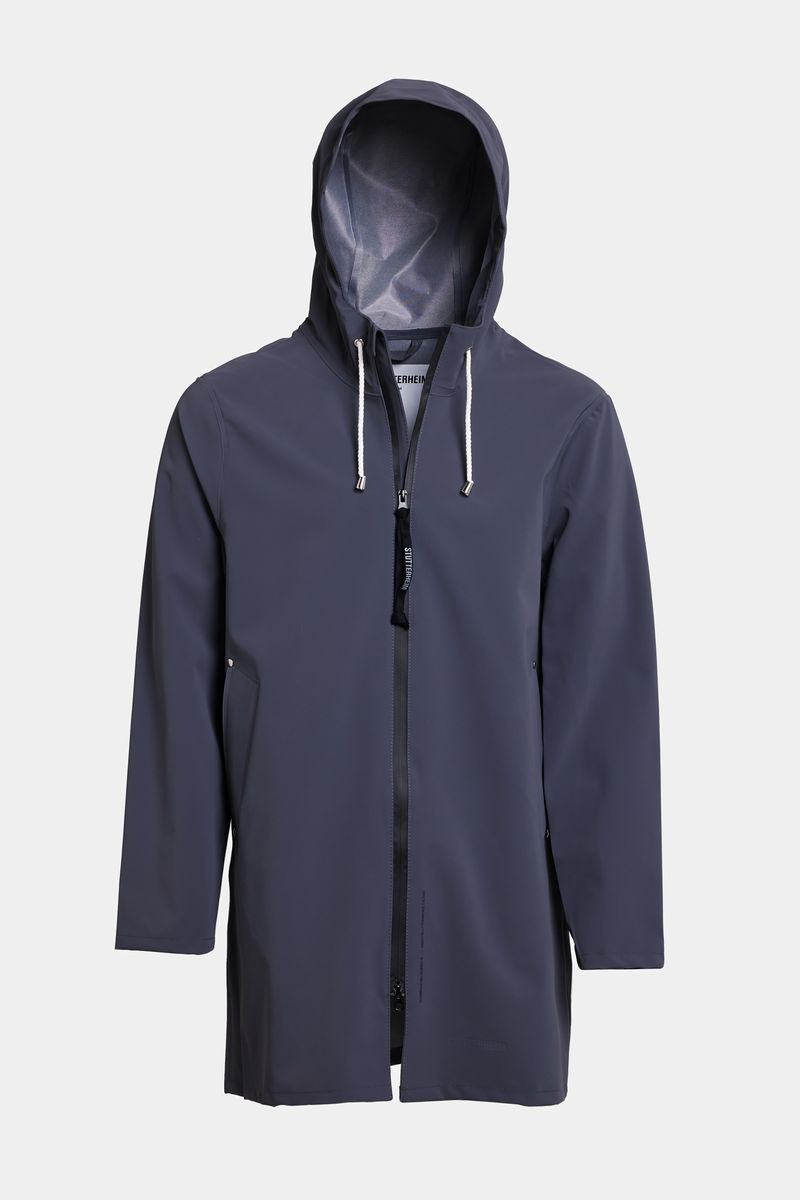 Stutterheim Stockholm Lightweight Zip Matte Raincoat
