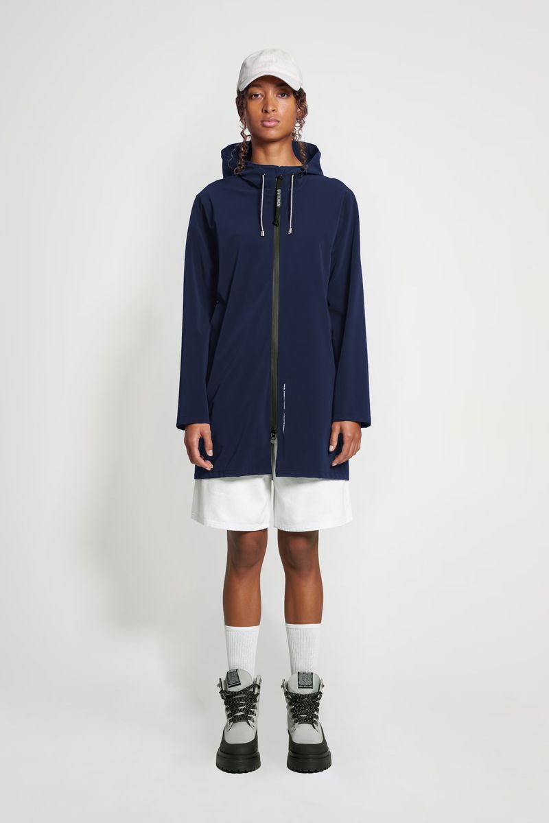 Stutterheim Stockholm Lightweight Zip Matte Raincoat