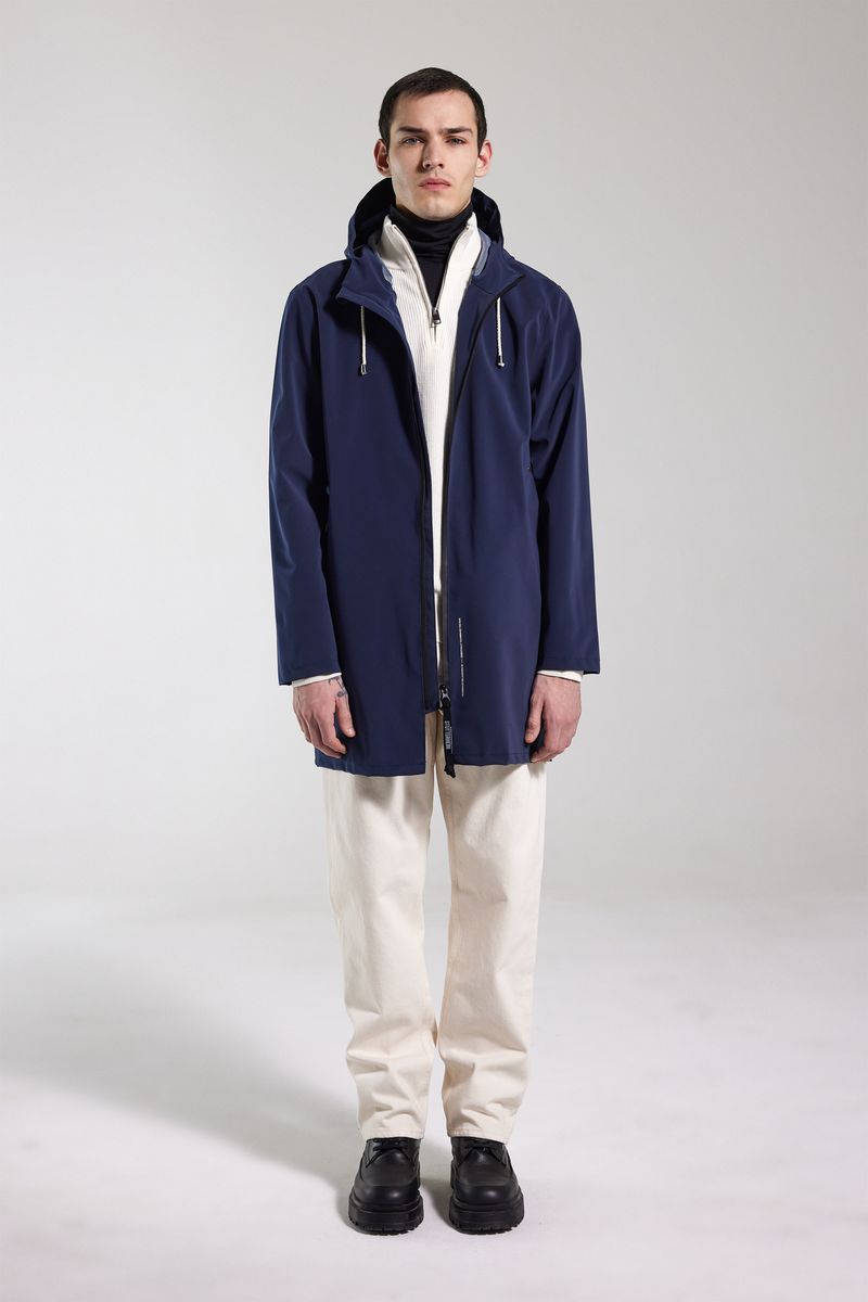 Stutterheim Stockholm Lightweight Zip Matte Raincoat